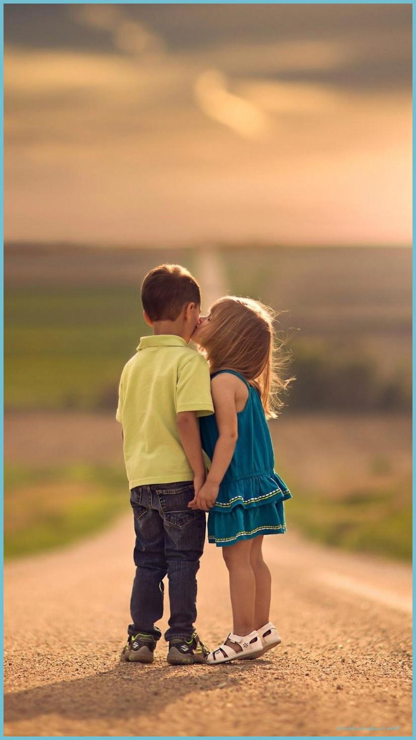 824x1465 Cute Kids Kiss IPhone Wallpaper Kids Kiss, Cute Baby Couple Love Baby Couple Wallpaper For Mobile HD