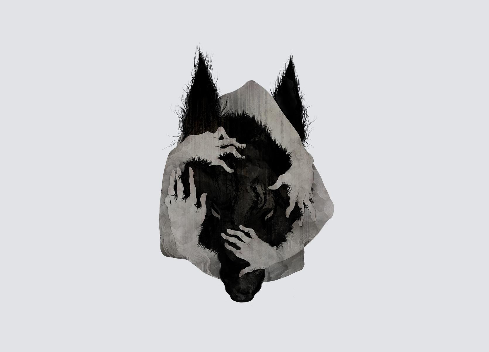 1670x1202 wolf, Arms, Abstract, Creepy, Gray, Grey, Dark, Horror, Werewolf Wallpaper HD / Desktop and Mobile Background