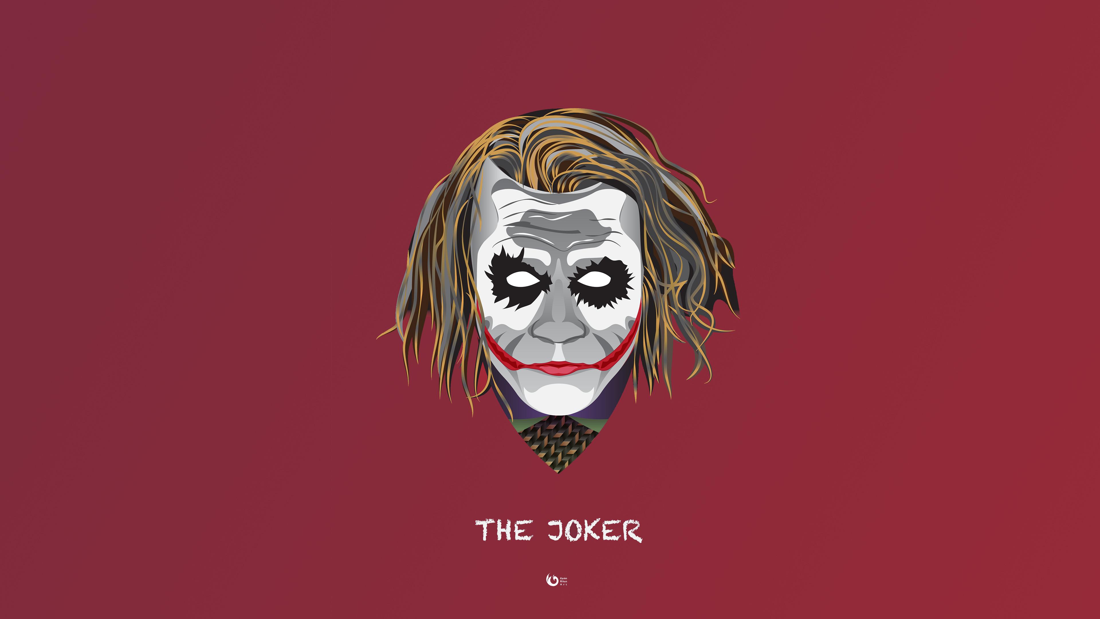 3840x2160 The Joker Minimal 4k, HD Superheroes, 4k Wallpaper, Image, Background, Photo and Picture