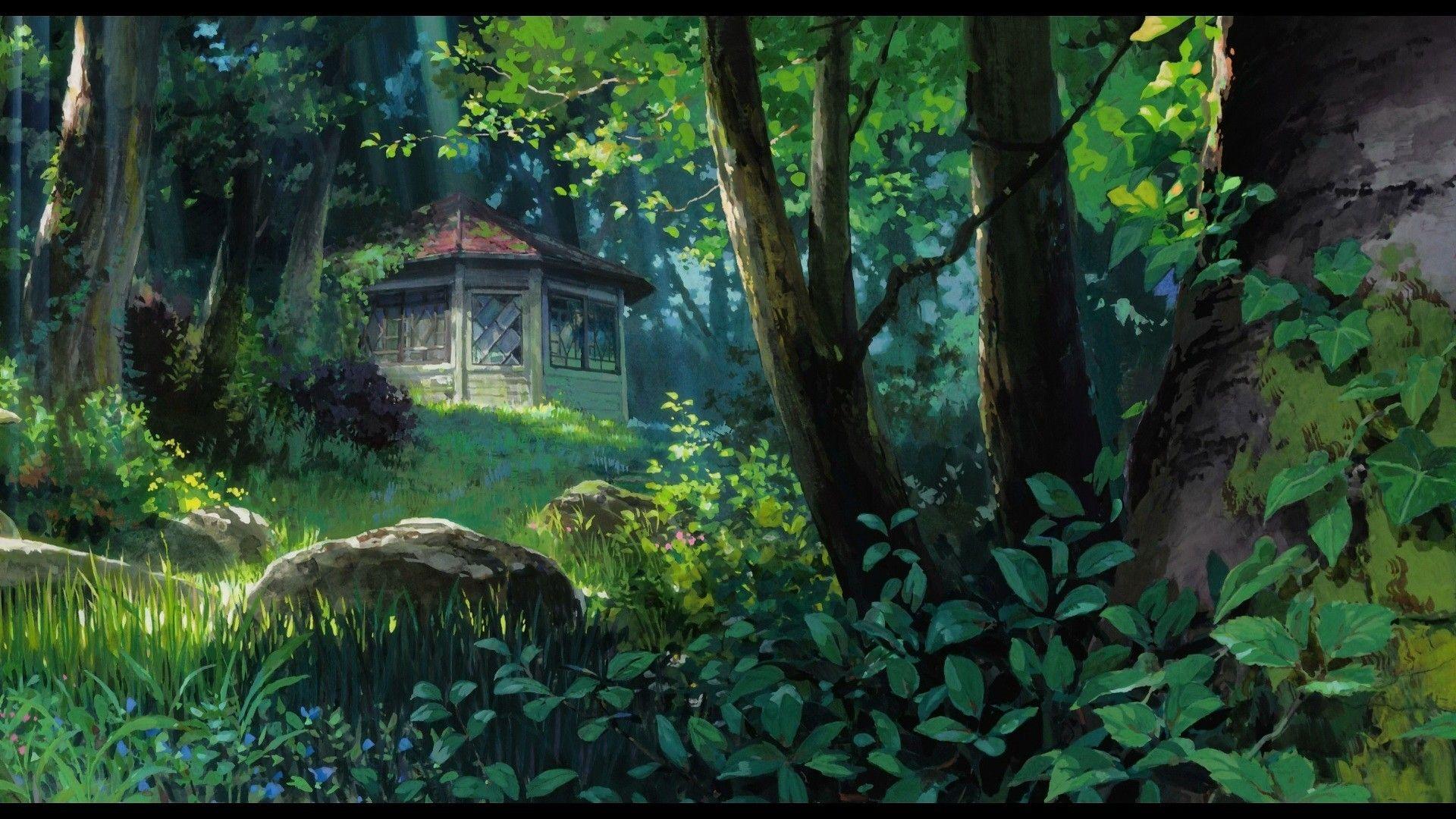 Wallpaper  Princess Mononoke Studio Ghibli animated movies film stills  Hayao Miyazaki trees Kodama spirits roots mushroom plants 1920x1080   ilu  2235028  HD Wallpapers  WallHere