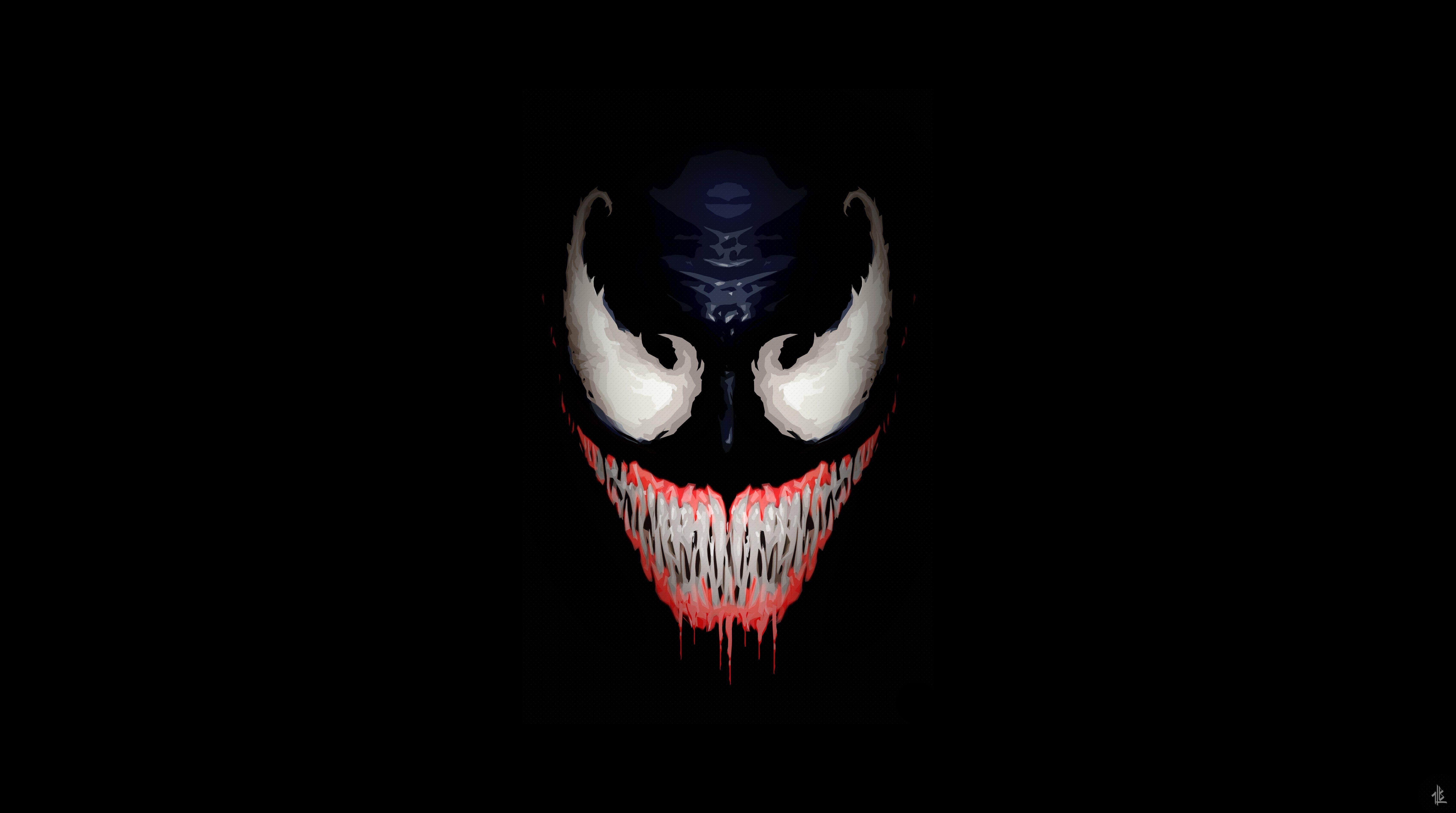 6800x3800 Minimalist Venom Wallpaper