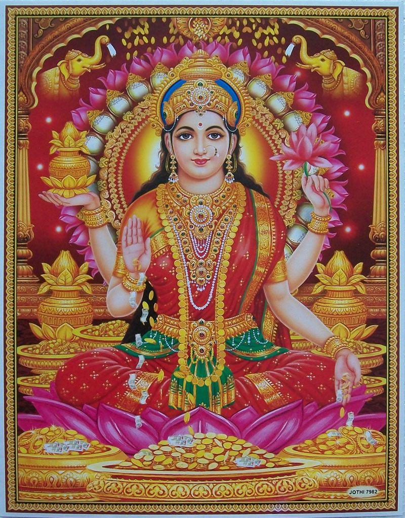 800x1022 $2.49 Lakshmi Maa Money Goddess Paper, Size: 8.5X11 #ebay #Collectibles. Goddess lakshmi, Lakshmi image, Saraswati goddess