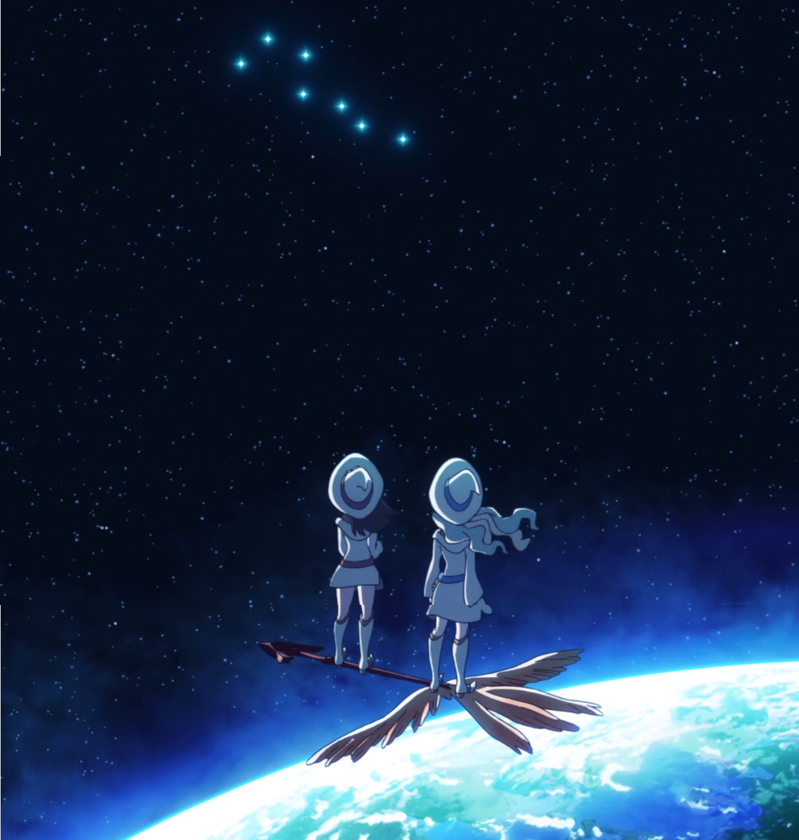 2562x2694 Cool Anime Space Background