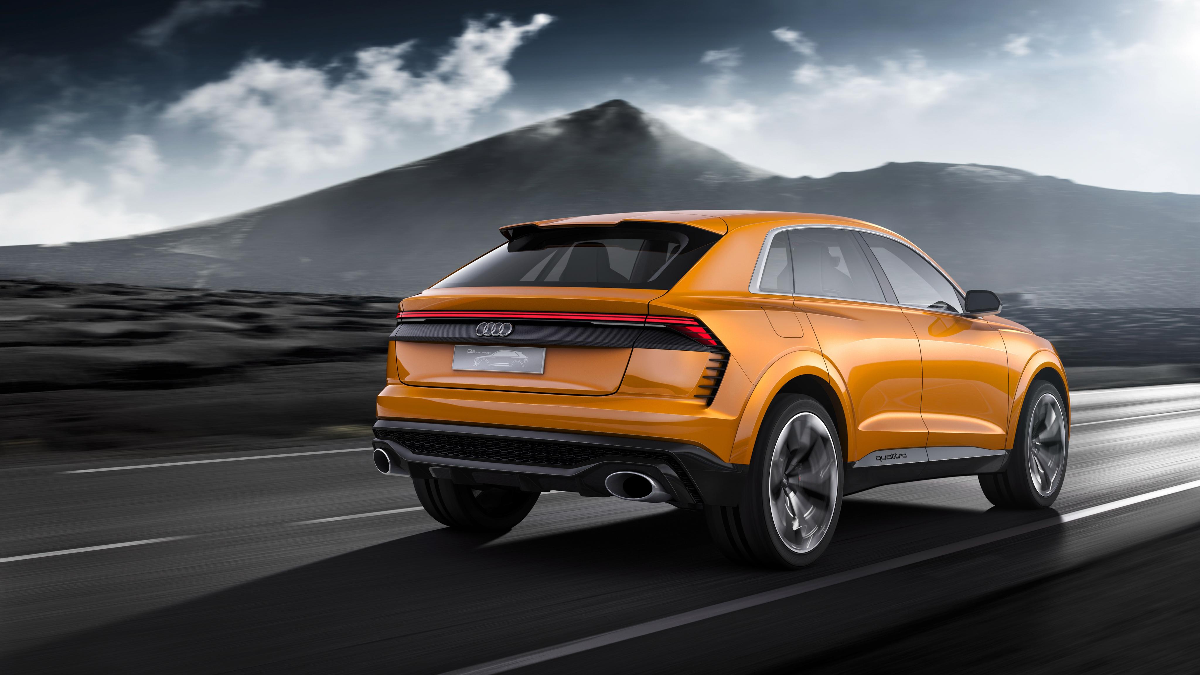 4096x2304 Orange Audi Q8 Wide Wallpaper 66021 4096x2304px