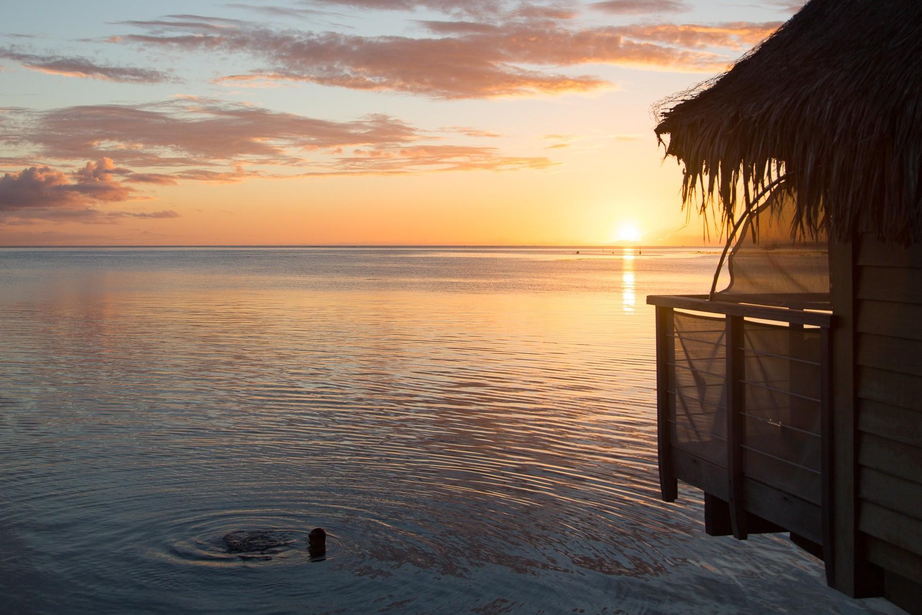 1900x1267 bora bora pacific sunset wallpaper. Mocah HD Wallpaper