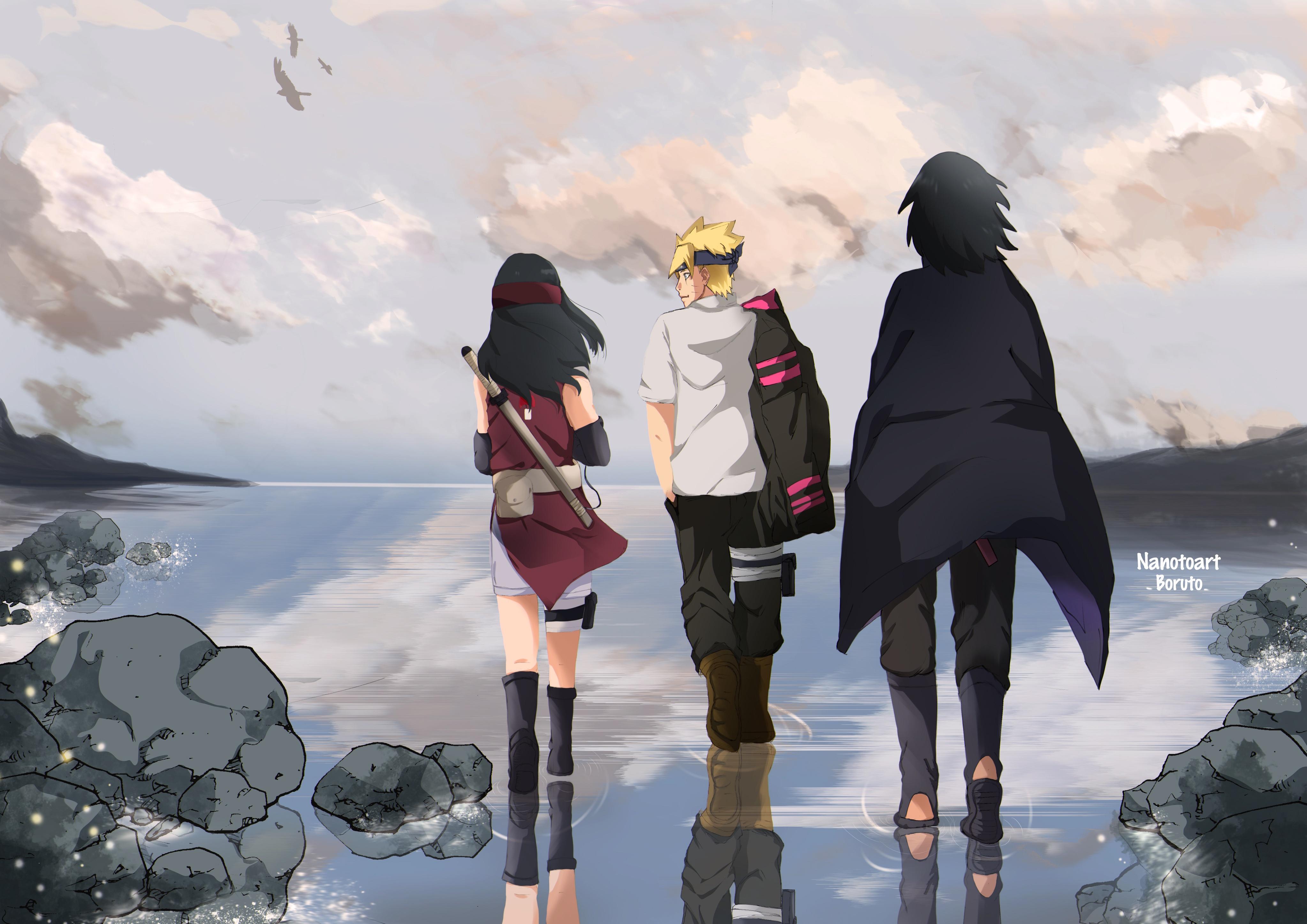 Boruto And Sarada Love Wallpapers Top Free Boruto And Sarada Love Backgrounds Wallpaperaccess