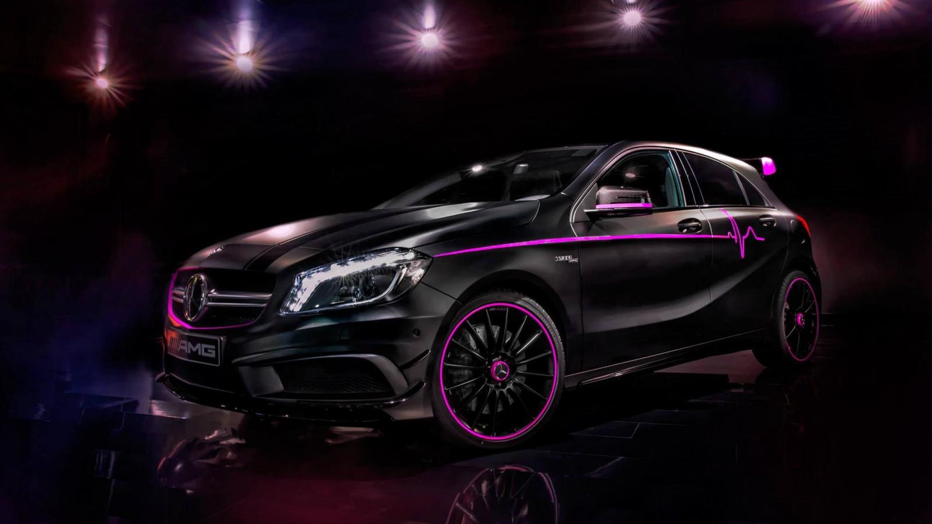 1920x1080 Mercedes A 45 AMG gets a pink makeover by the AMG Performance Studio