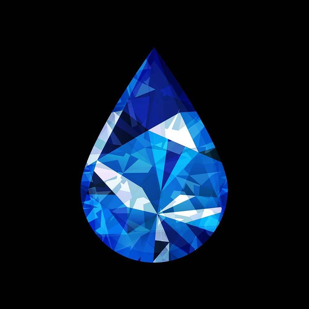 1000x1000 sapphire wallpaper, cobalt blue, blue, diamond, electric blue, gemstone