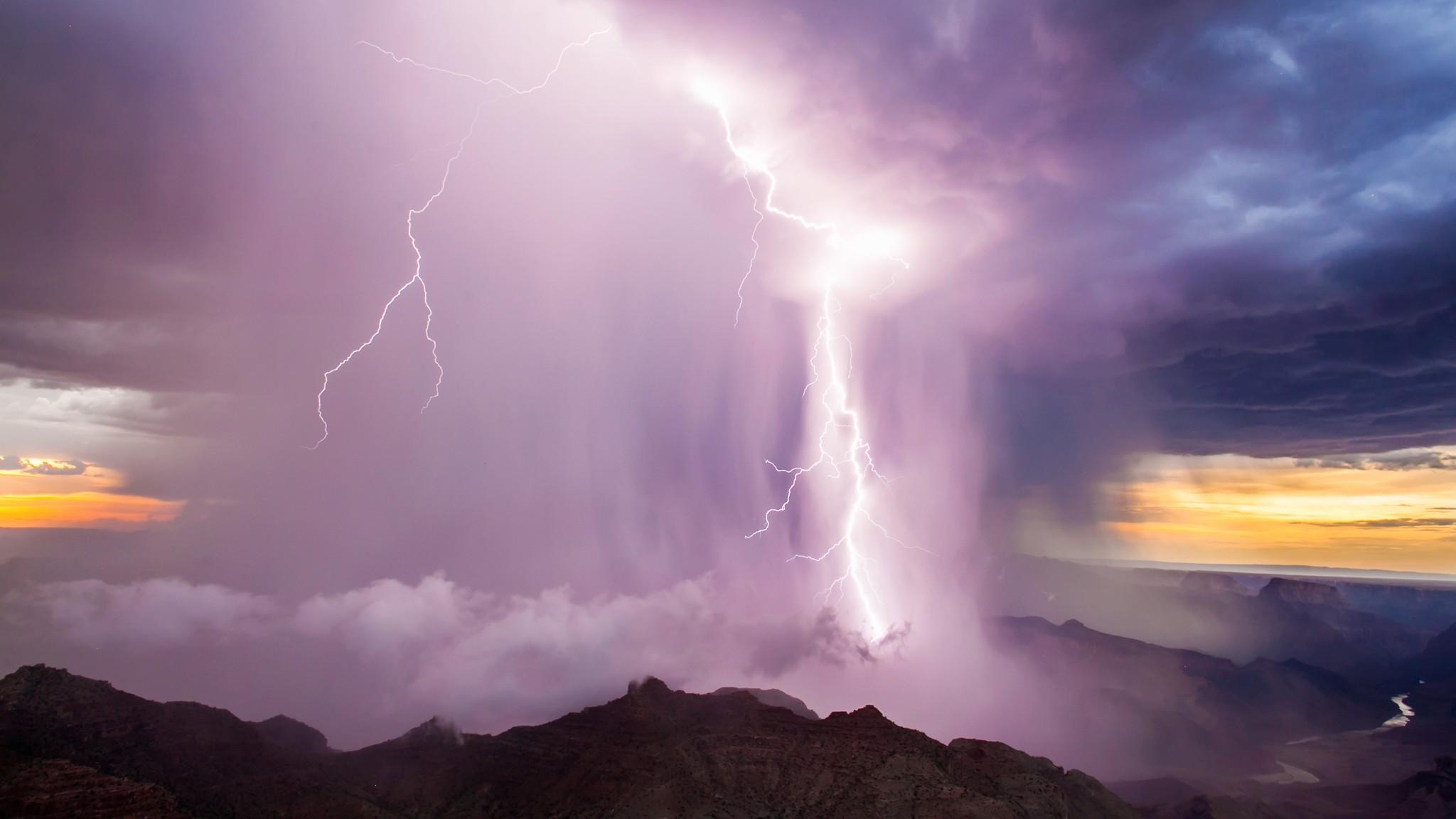 2048x1152 lightning Wallpaper HD / Desktop and Mobile Background