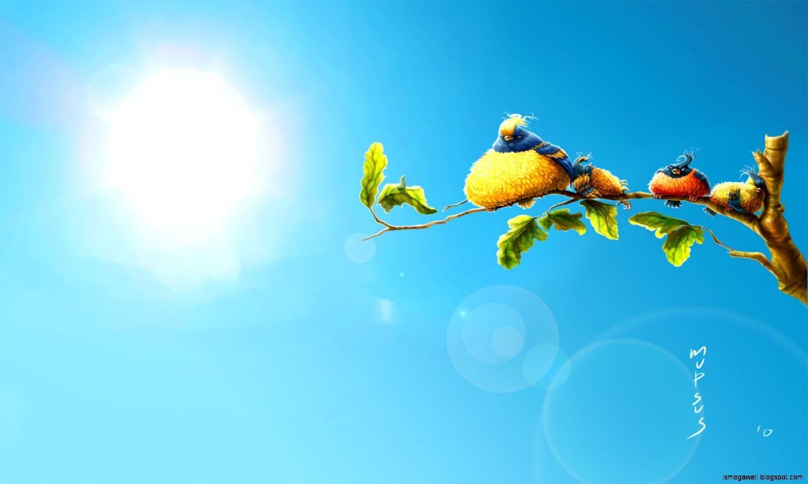 1600x958 Cartoon Wallpaper Birds