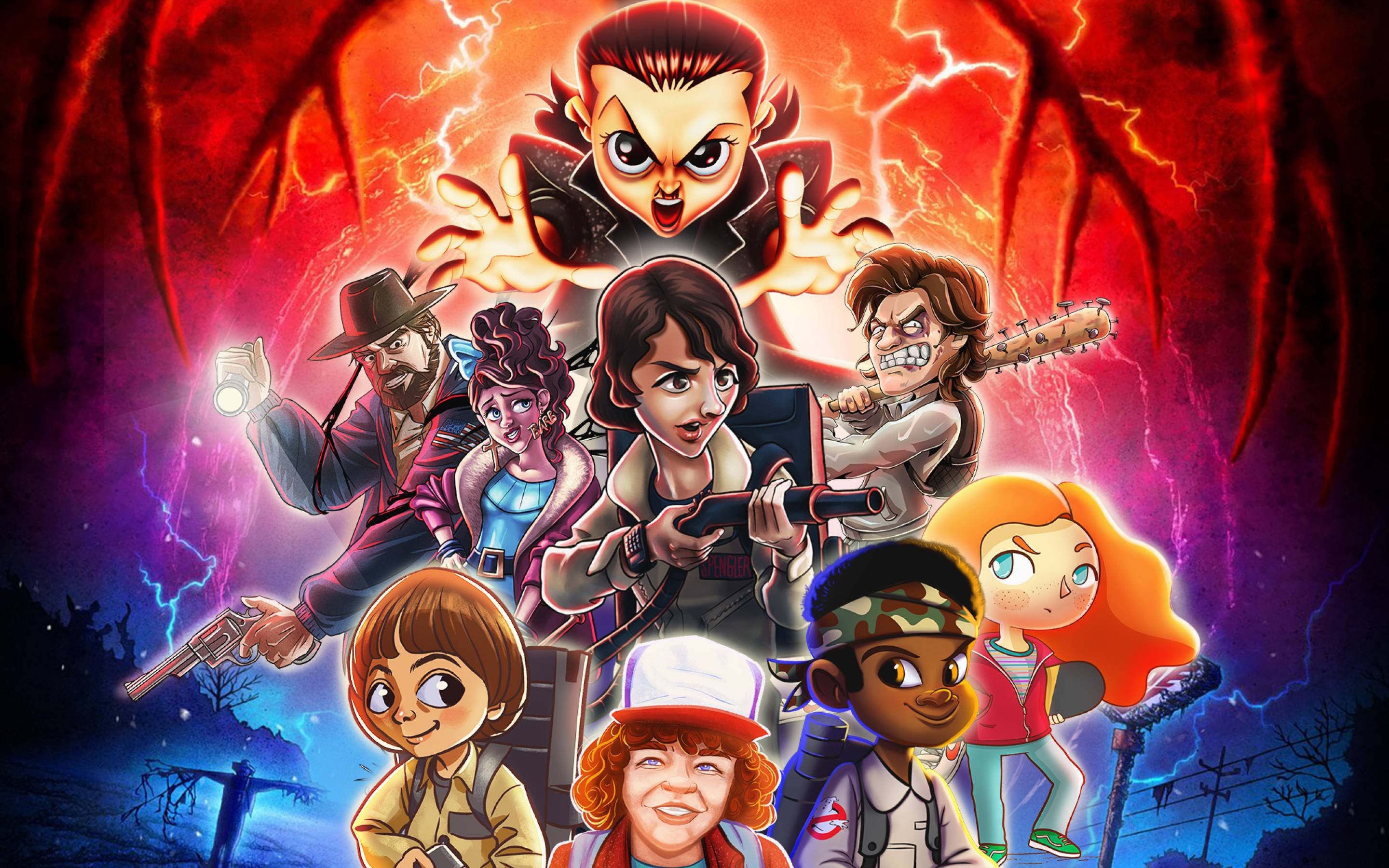 2880x1800 Stranger Things Art Macbook Pro Retina Wallpaper, HD TV Series 4K Wallpaper, Image, Photo and Background