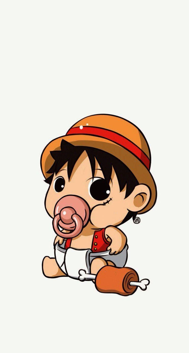 744x1392 Baby Luffy Piece iPhone wallpaper #anime