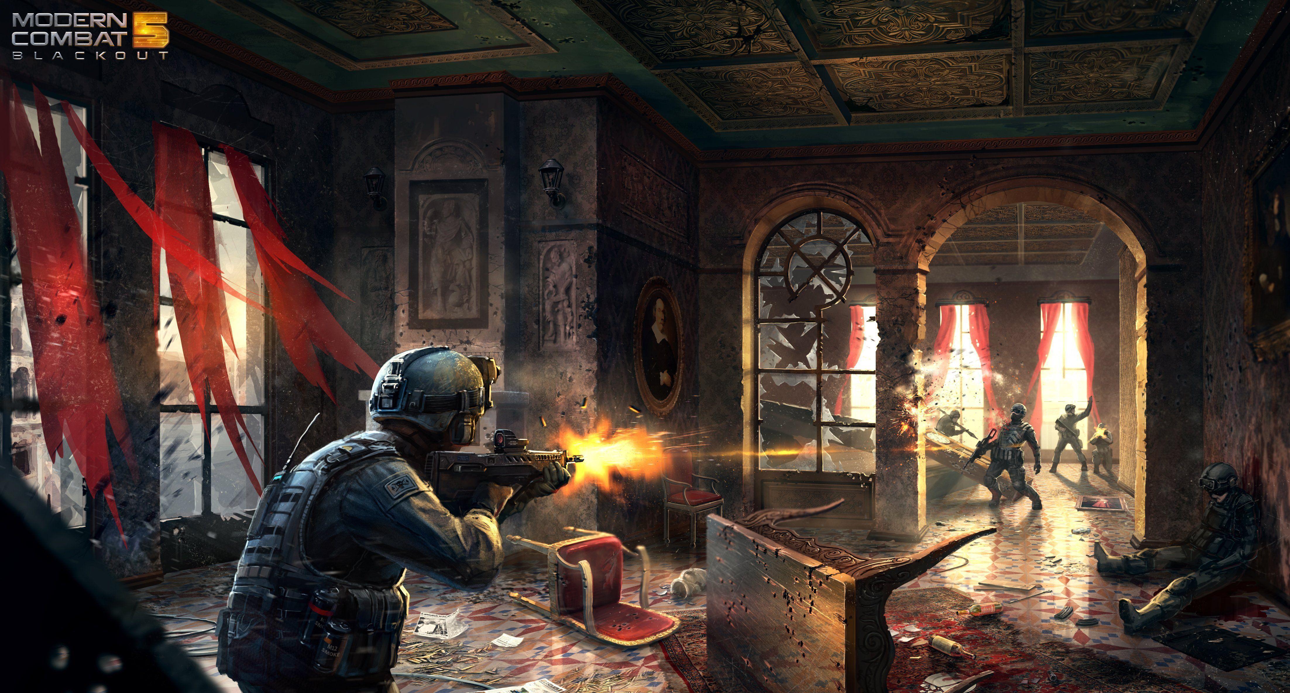 4409x2368 Modern Combat 5: Blackout 4k Ultra HD Wallpaper