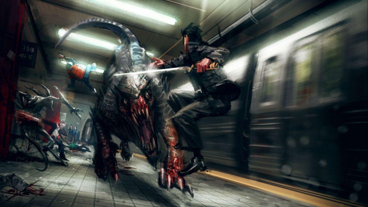 1245x700 SHADOW REALMS Fantasy Mmo Rpg Sci Fi Magic 1srealms Action Fighting Dark Artwork Monster Creature Wallpaperx1440