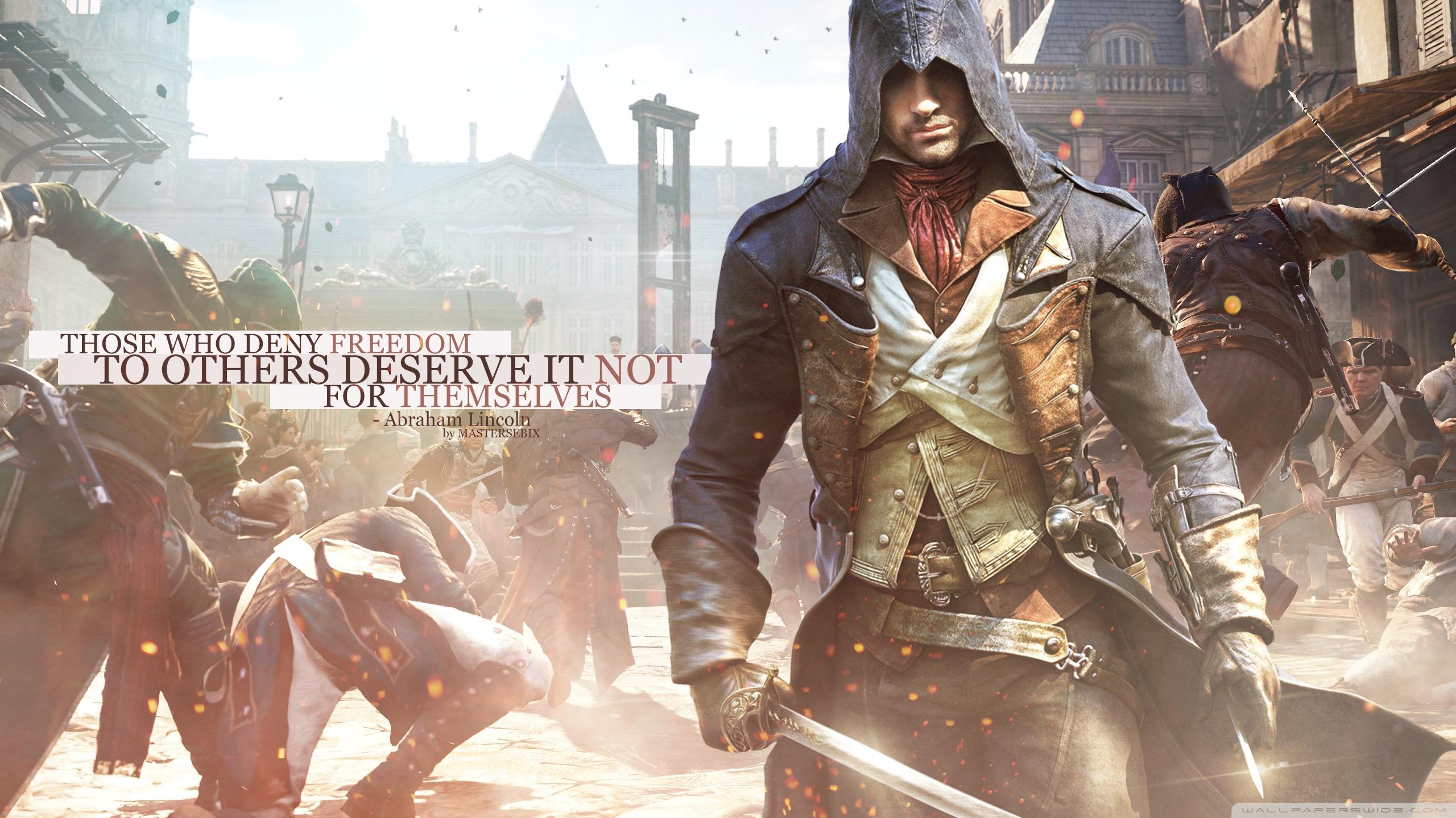 2560x1440 Assassins Creed Unity Ultra HD Desktop Background Wallpaper for : Widescreen & UltraWide Desktop & Laptop : Multi Display, Dual Monitor : Tablet