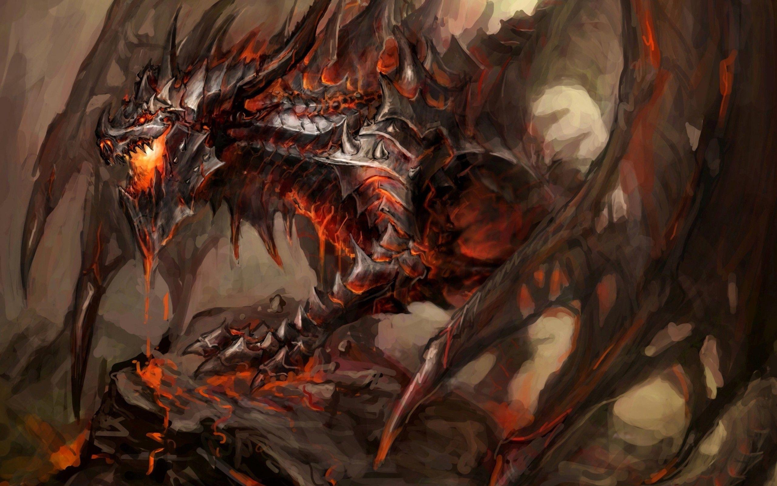 2560x1600 Deathwing, #dragon, #fantasy art, # World of Warcraft. Wallpaper No. 218249. Cartoon wallpaper hd, World of warcraft wallpaper, World of warcraft