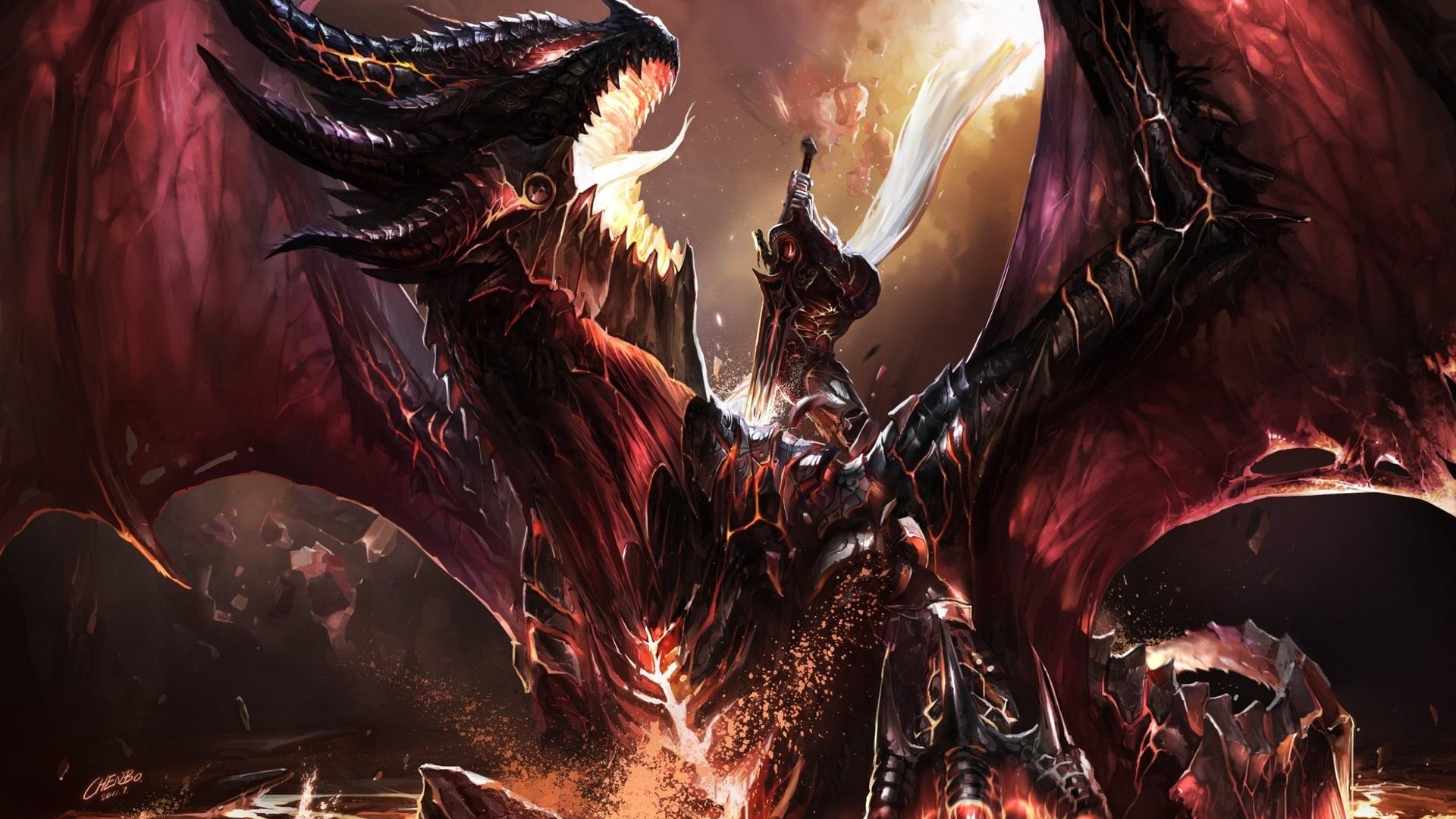 1920x1080 Dragon, Fanart, Fanart, Art, World Of Warcraft, Chenbo, Channel Art Dragon