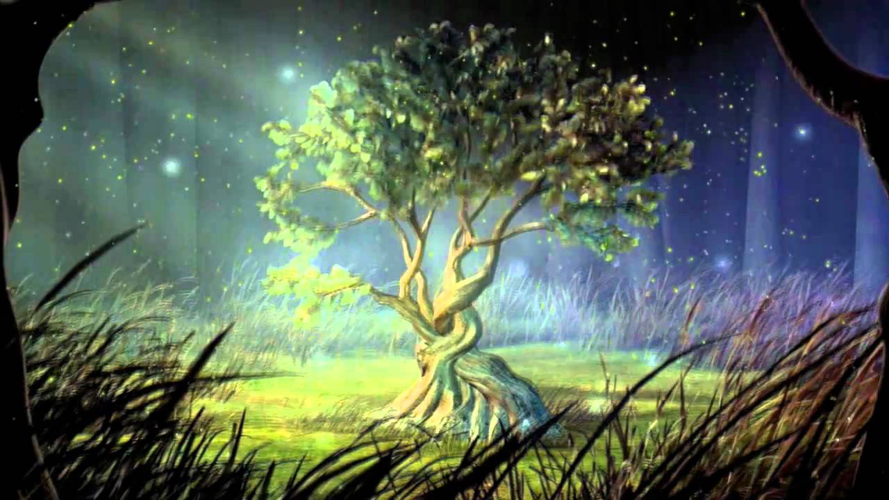 Live wallpaper Wise Mystical Tree / interface personalization