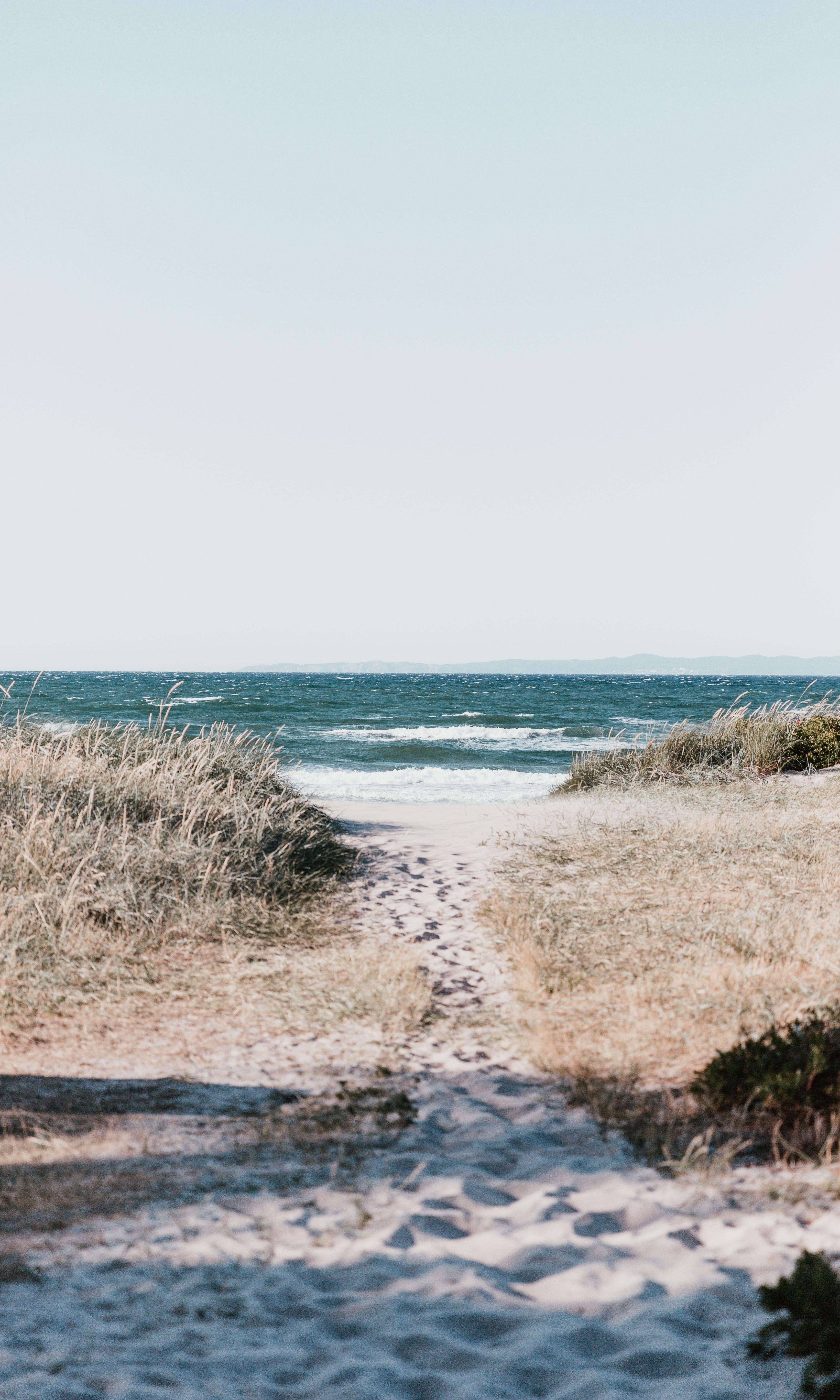 3437x5728 Aesthetic Beach Desktop Wallpaper