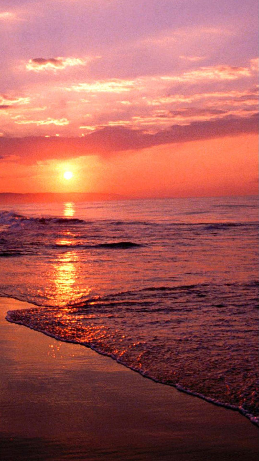 1080x1920 Beach Sunset Wallpaper Phone
