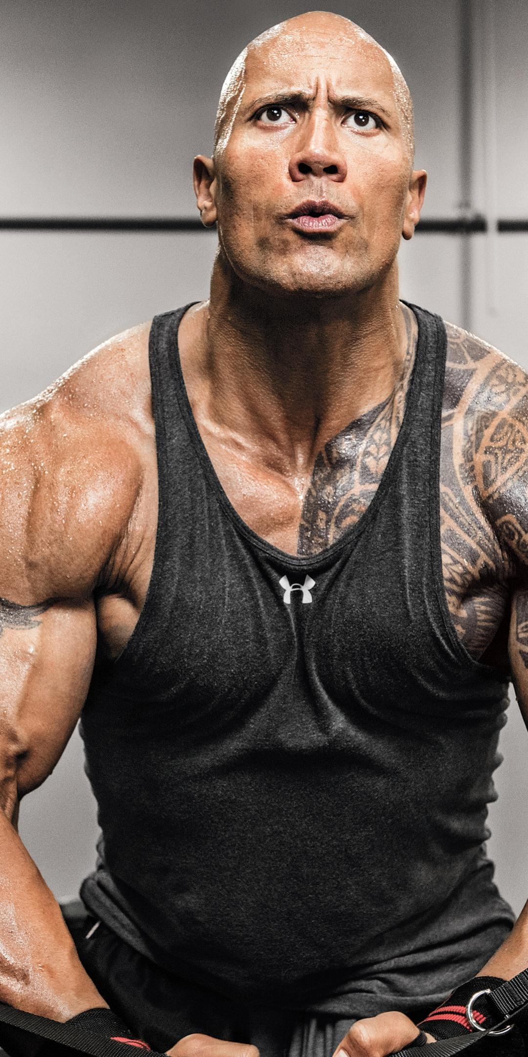 1080x2160 Dwayne Johnson Wallpaper 4K, Weightlifting, Workout, Gym, 5K, 8K, People