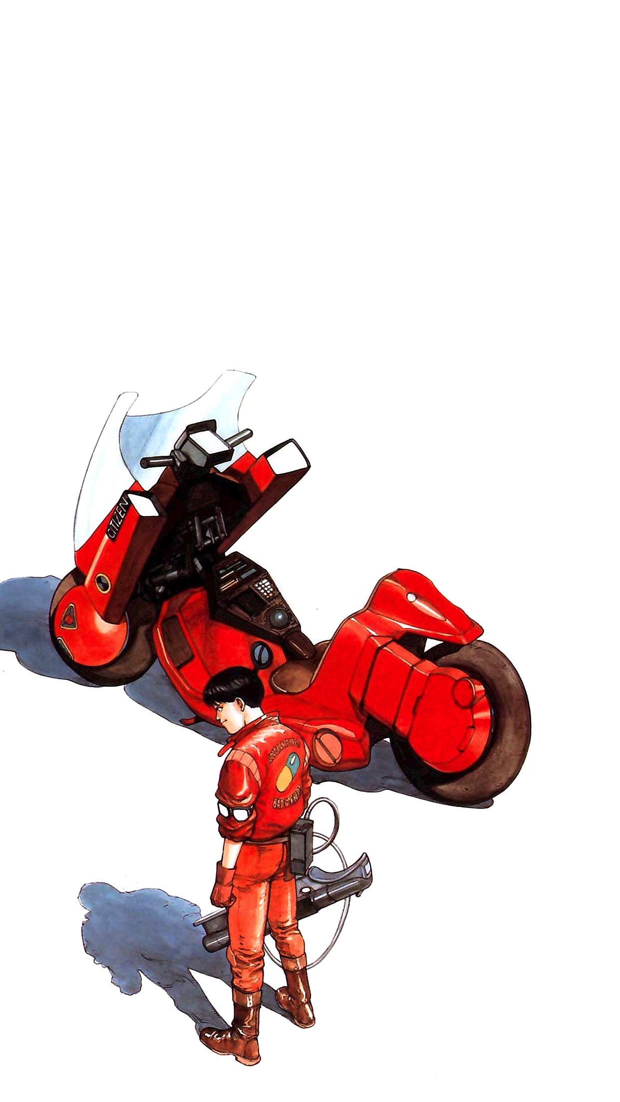 1242x2208 Anime Kaneda Bike HD Wallpaper