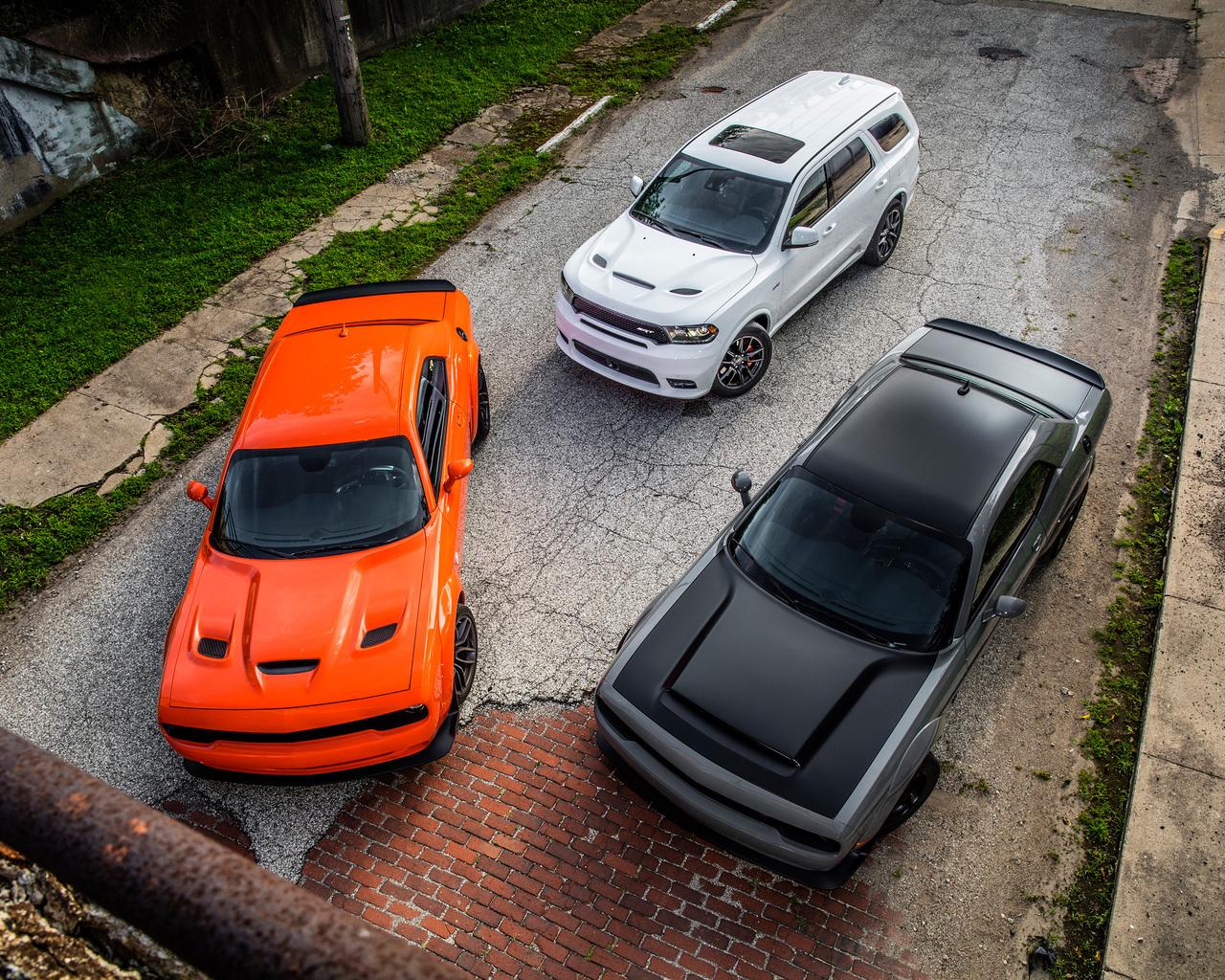 1280x1024 Dodge Durango And Dodge Challenger SRT Hellcat Widebody 1280x1024 Resolution HD 4k Wallpaper, Image, Background, Photo and Picture