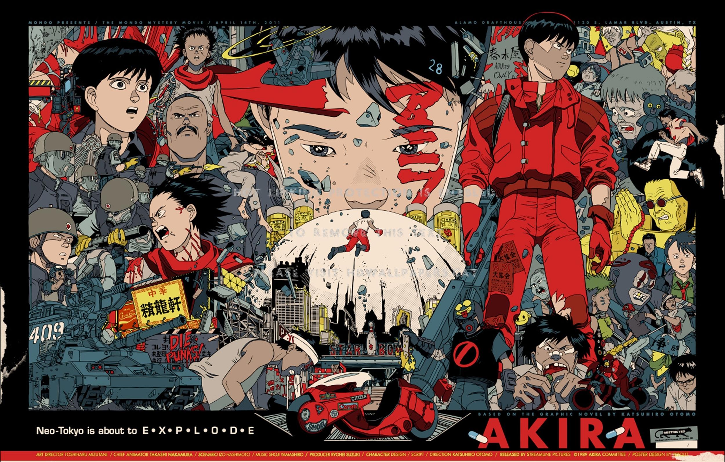 2500x1592 akira tetsuo kaneda tokio blood movie anime
