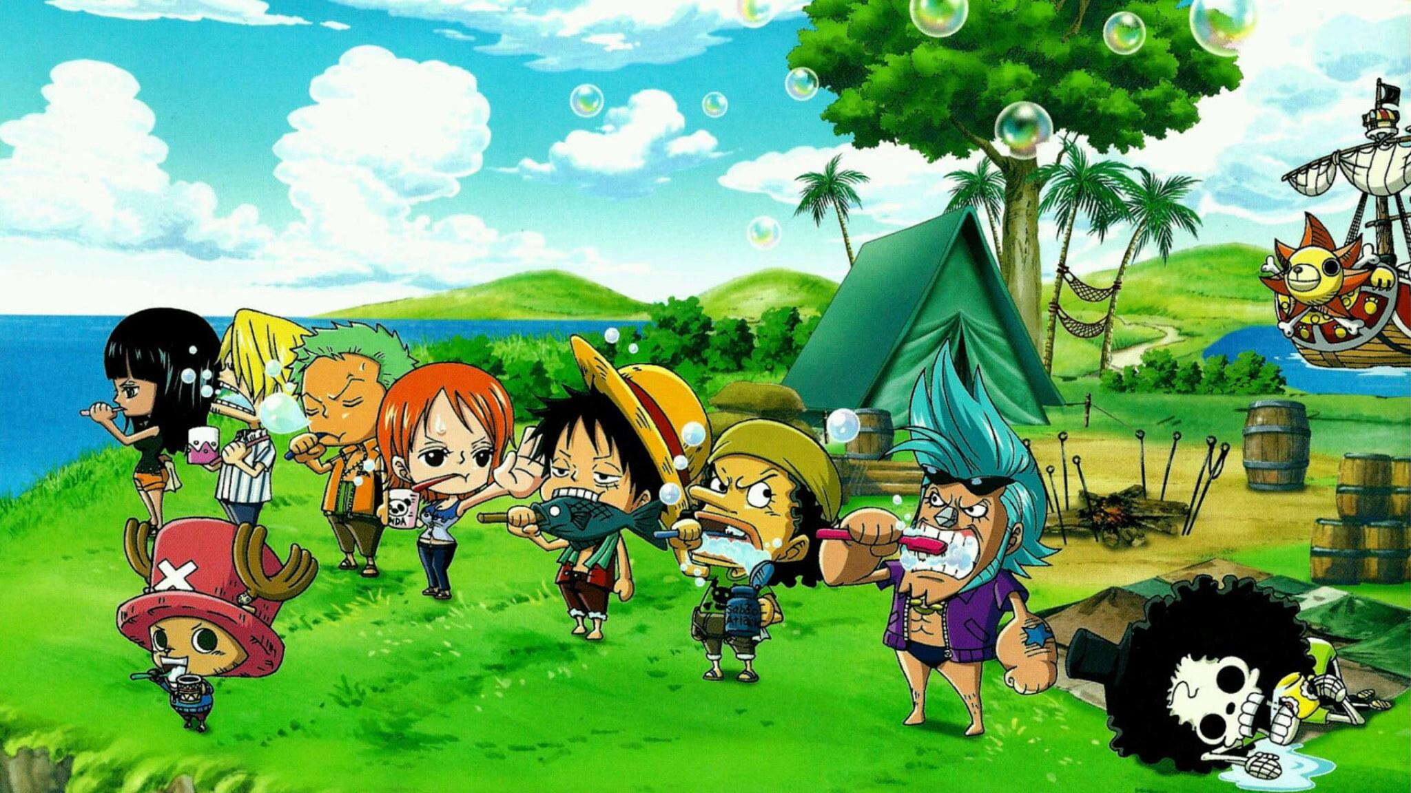 2048x1152 One Piece digital wallpaper, Nico Robin, Roronoa Zoro, Nami, Monkey D. Luffy • Wallpaper For You HD Wallpaper For Desktop & Mobile