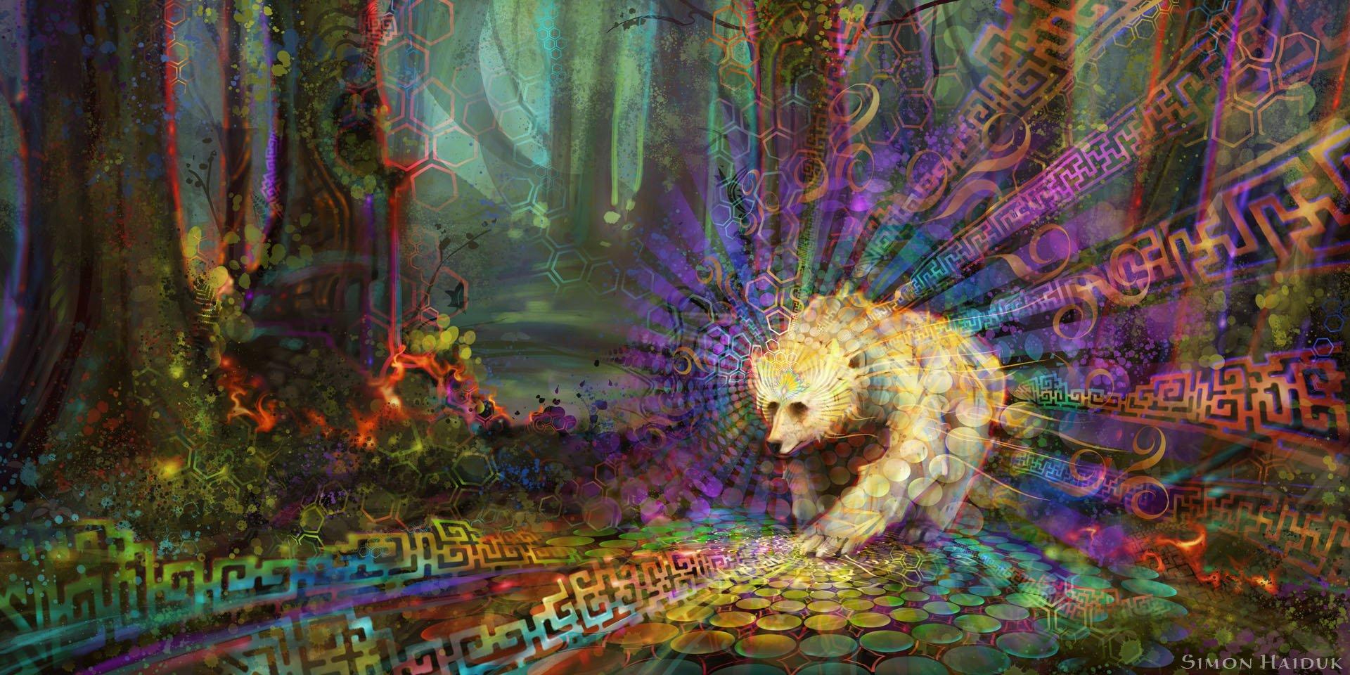 1920x960 Spirit Bear Wallpaper Haiduk Art