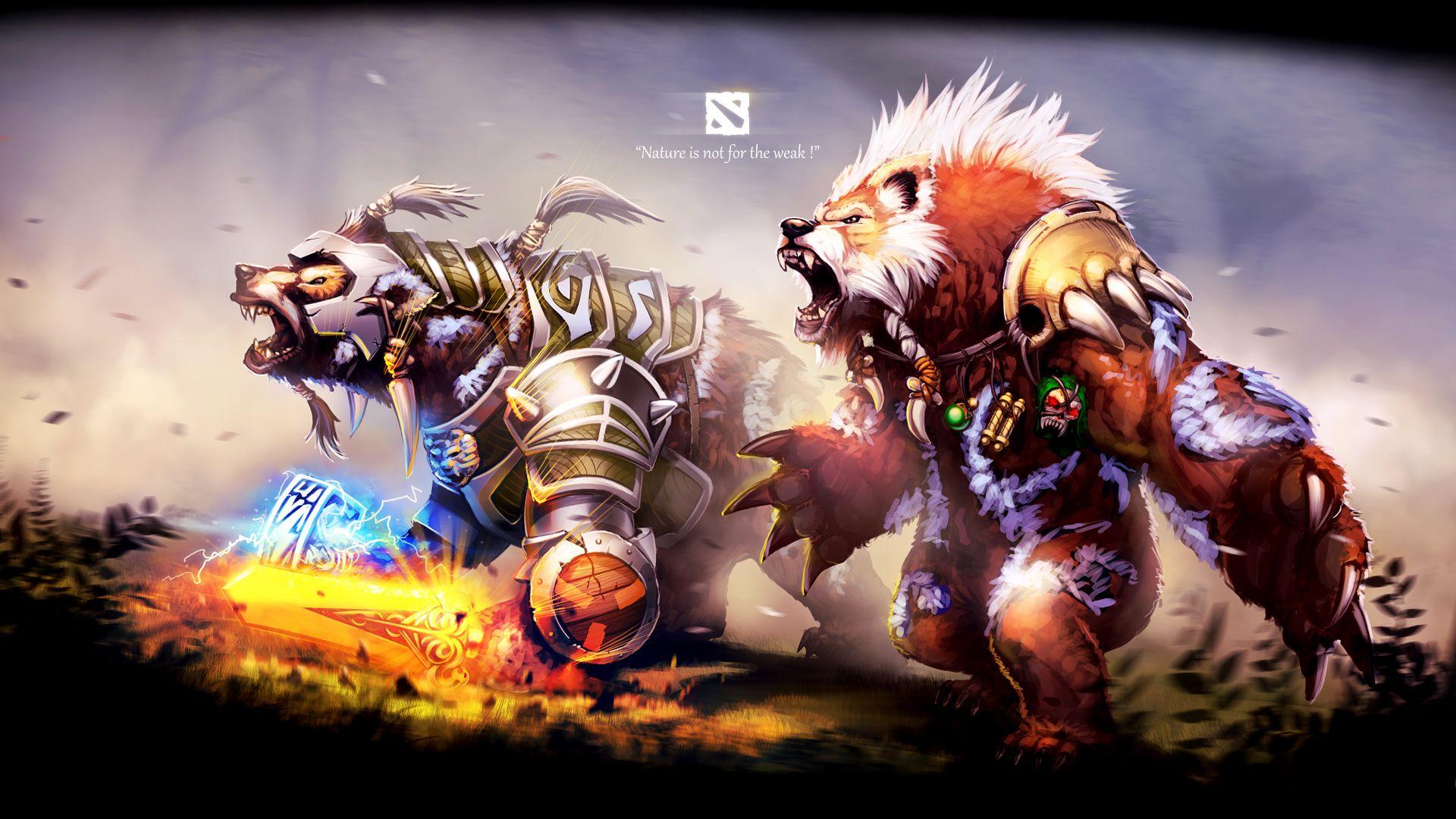 1920x1080 Steam Workshop - Lone Druid and his Spirit Bear ready for battle. Lone druid, Druid, Dota 2