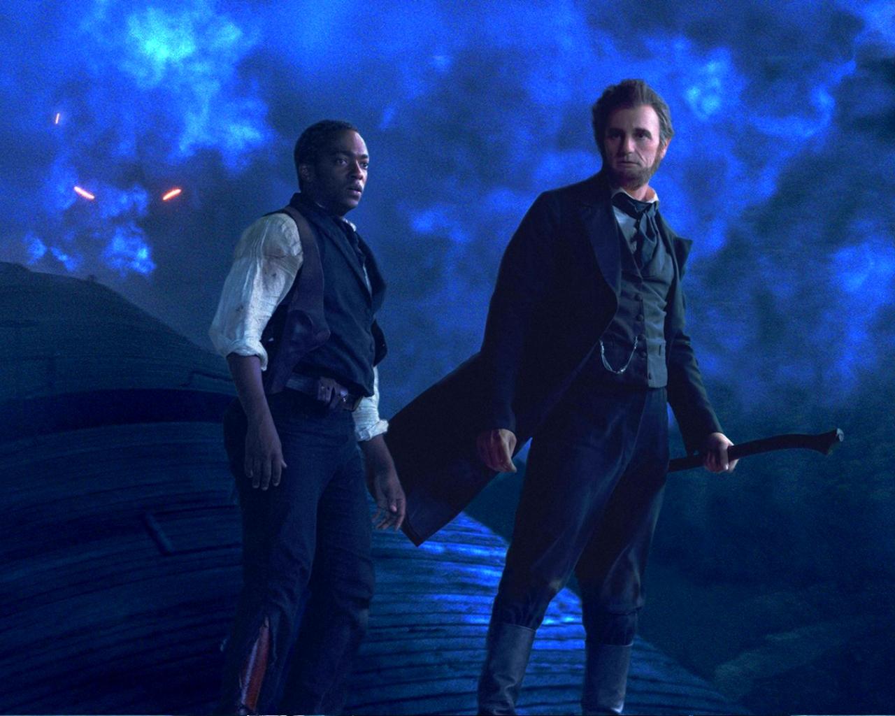 1280x1024 Abraham Lincoln: Vampire Hunter de terror wallpaper