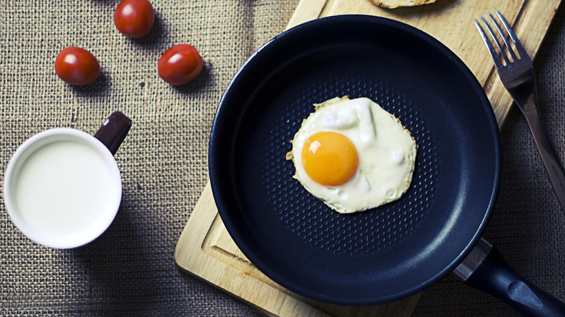 1920x1080 Picture Eggs Fried egg Breakfast Frying pan Food 1920x1080