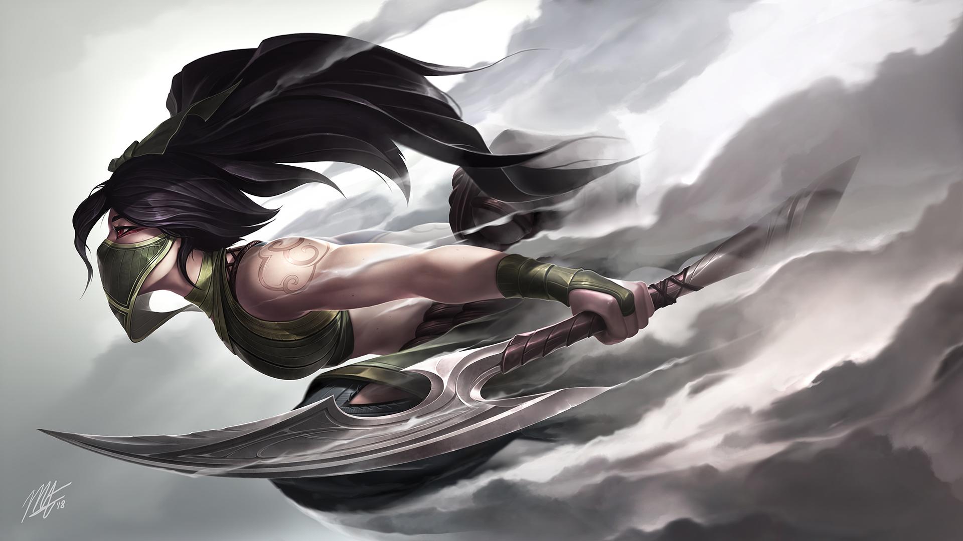 1920x1080 Akali The Rogue Assassin