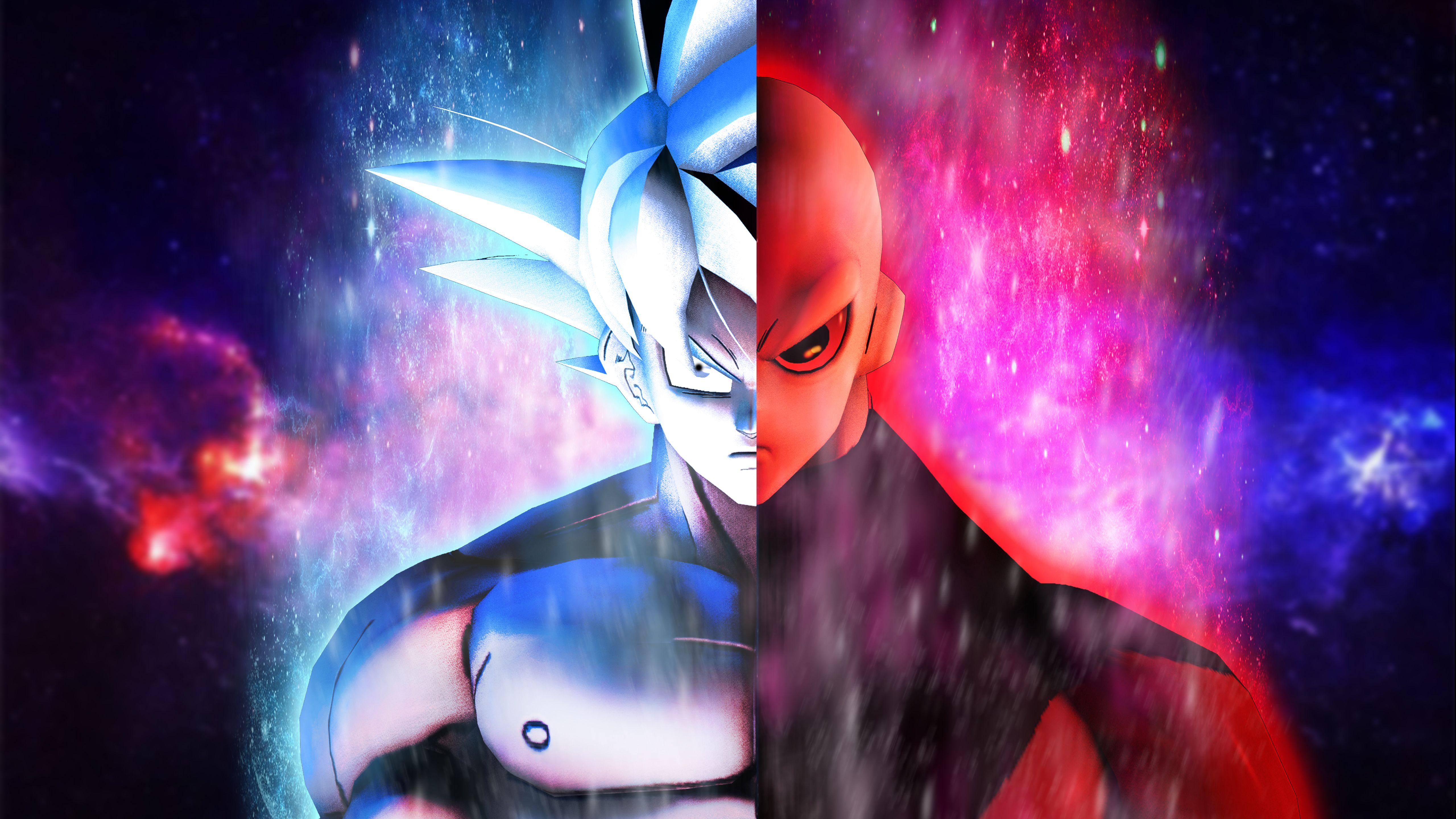 5120x2880 Goku vs Jiren Ultra Instinct Wallpaper