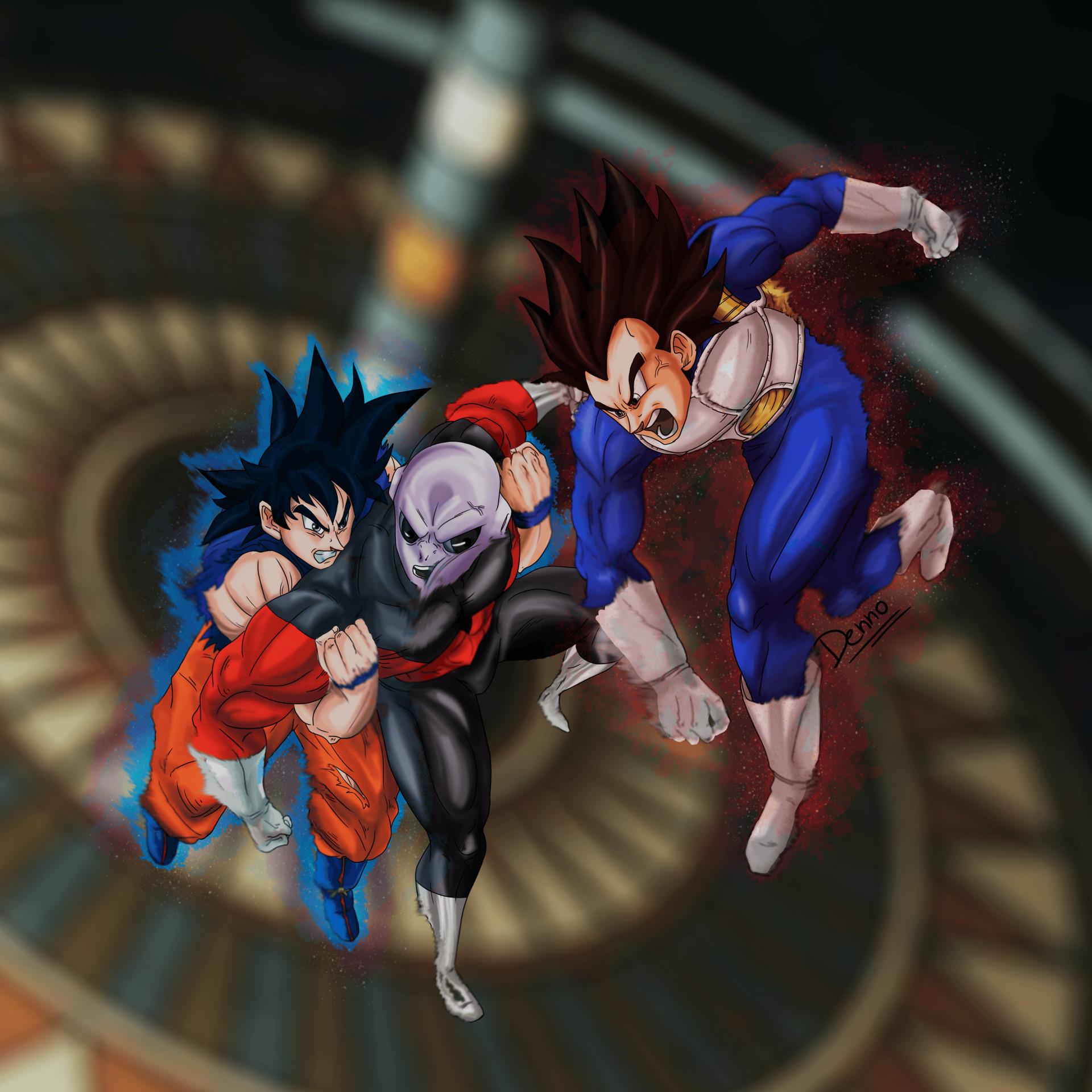 1920x1920 Ultra Instinct Goku Vs Jiren Wallpaper