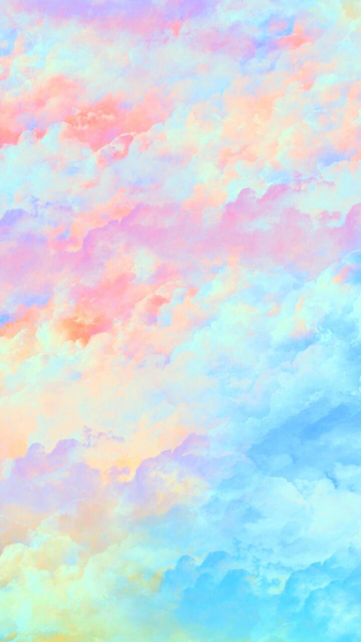 720x1280 Watercolor Cute Pastel Background