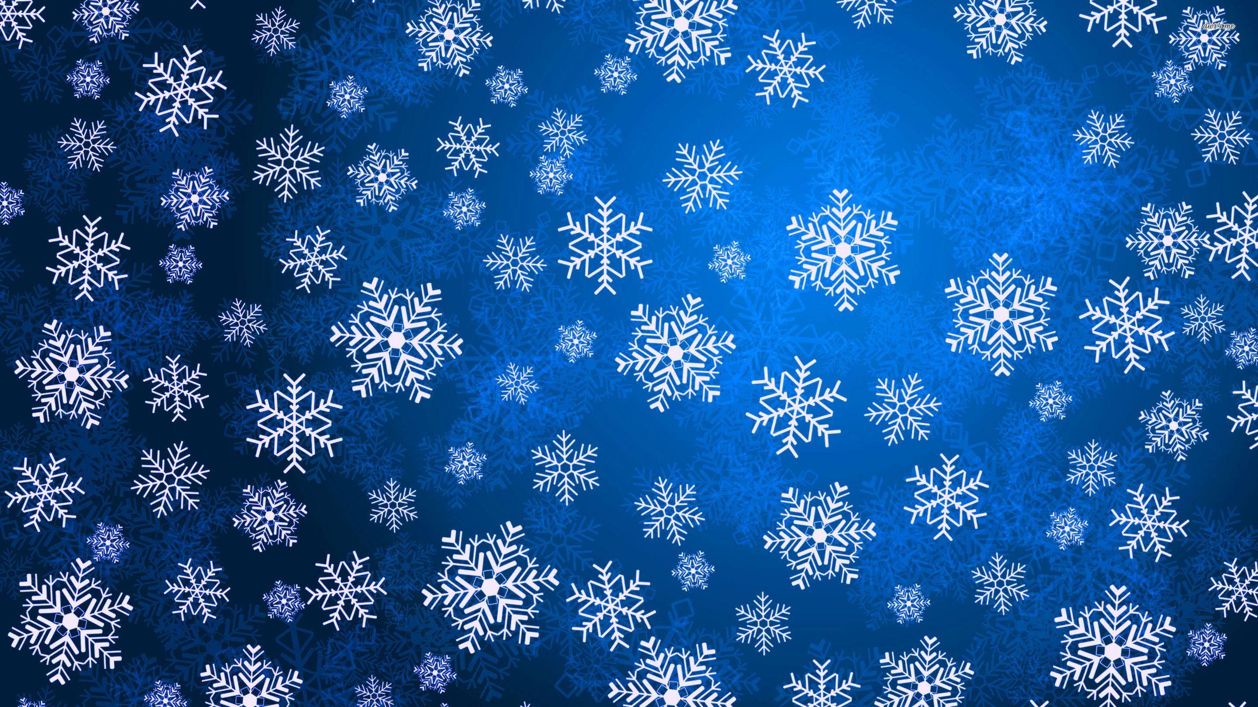 2560x1440 Snowflake Winter Aesthetic Wallpaper