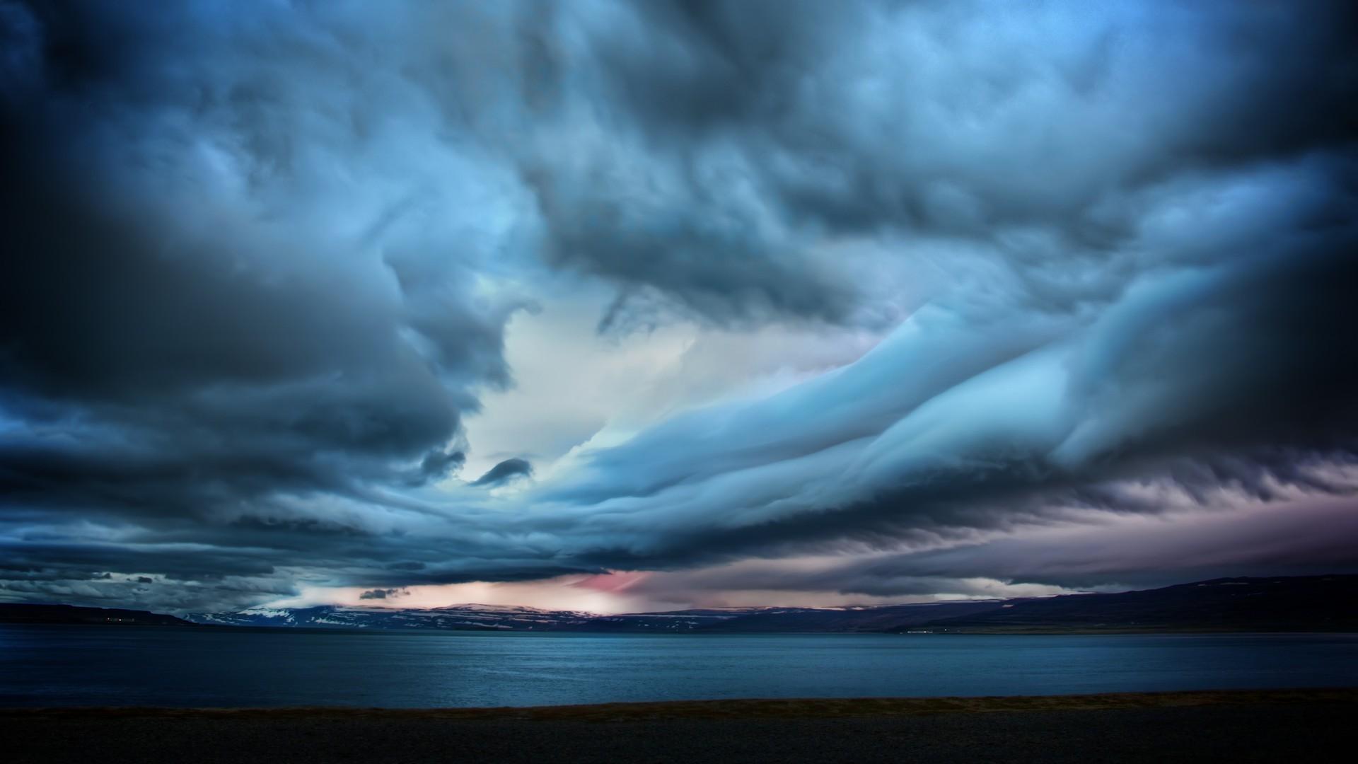 1920x1080 #nature, #HDR, #sea, #clouds, #storm, #sky, wallpaper. Mocah HD Wallpaper