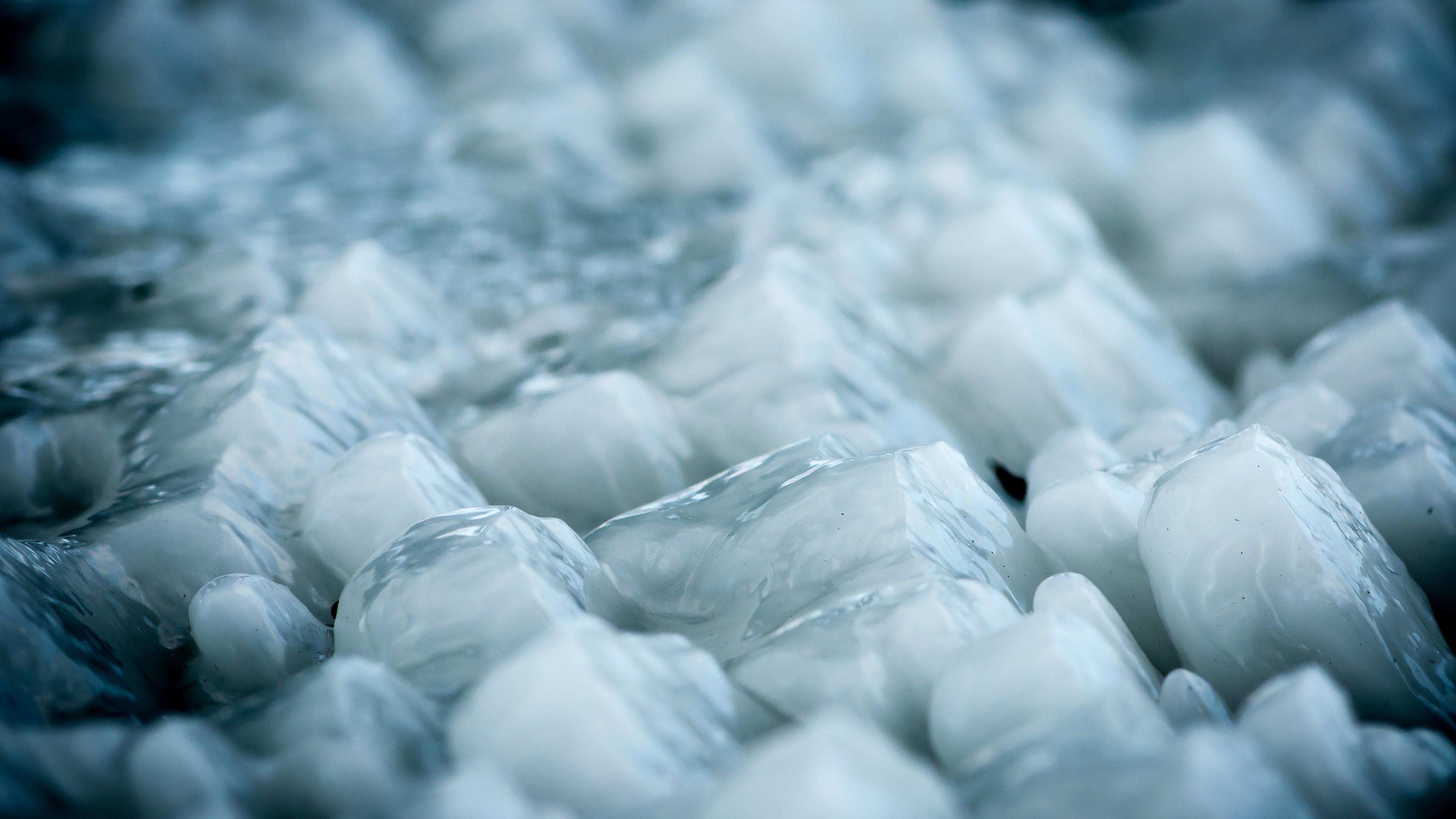 3840x2160 nature, Filter, Photography, Ice, Cold, Blue, White Wallpaper HD / Desktop and Mobile Background
