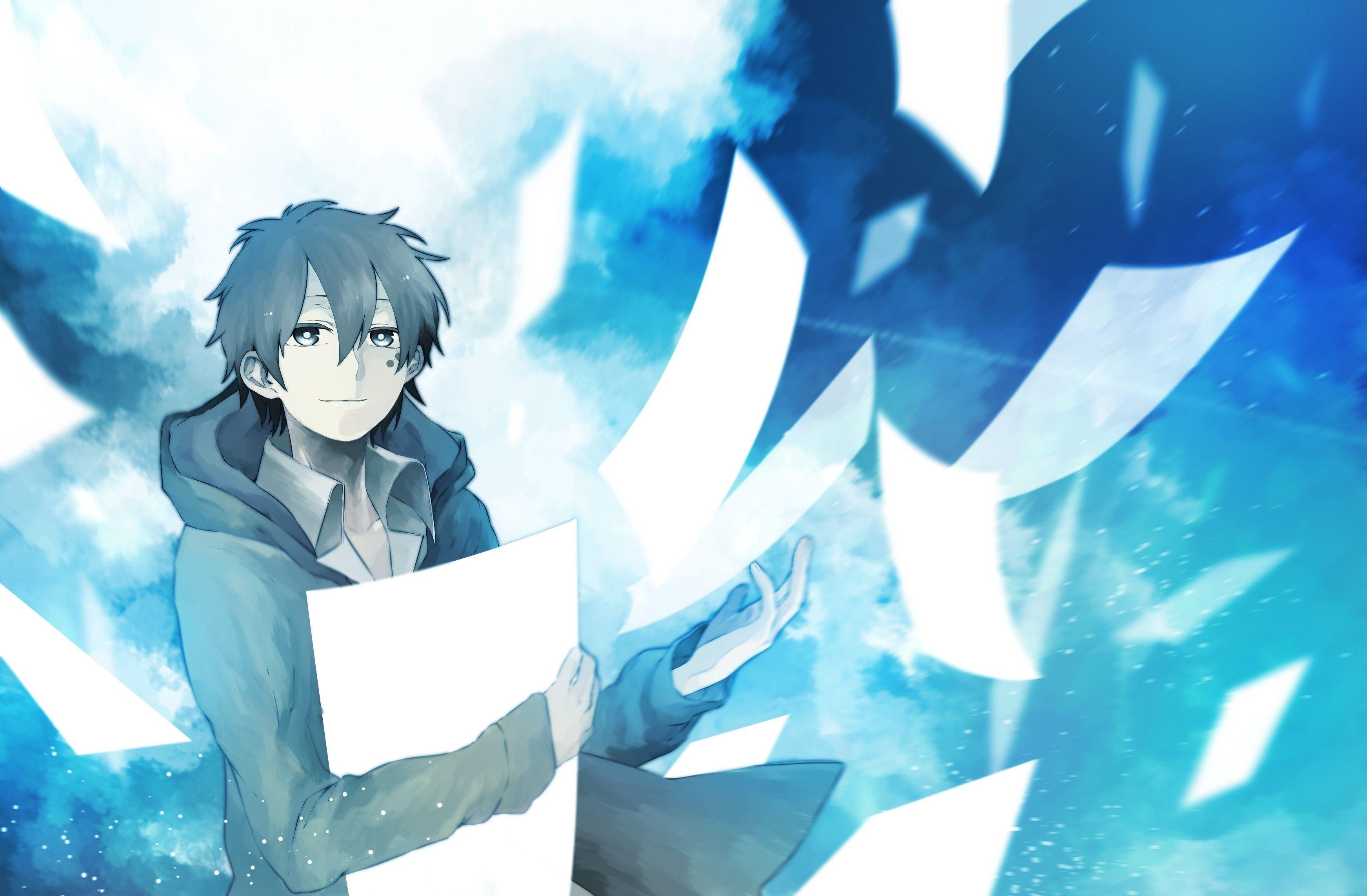 3486x2285 Cute Anime Boy Wallpaper