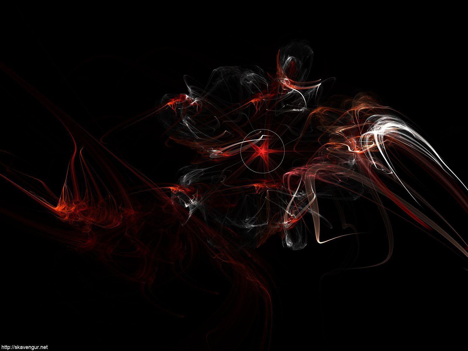 1600x1200 Black And Red Abstract Wallpaper