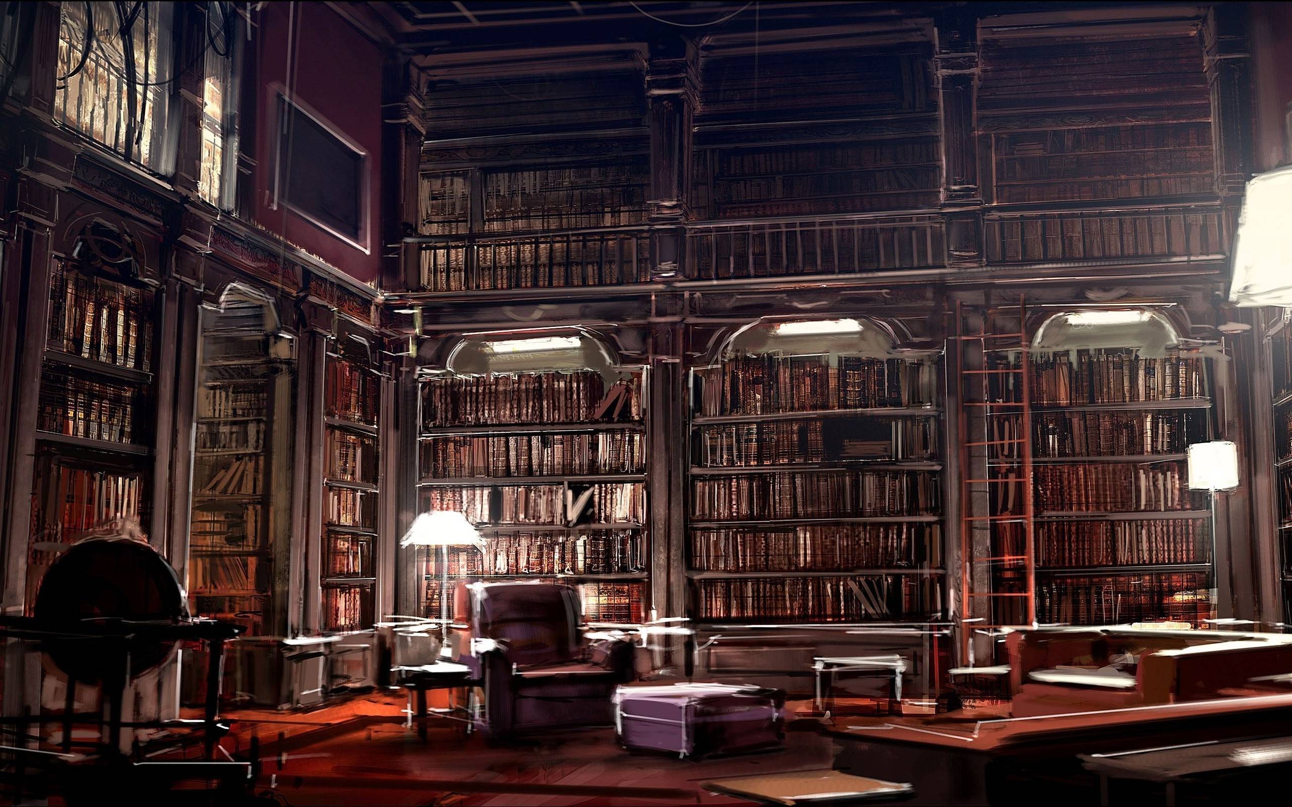 2560x1600 Library Wallpaper