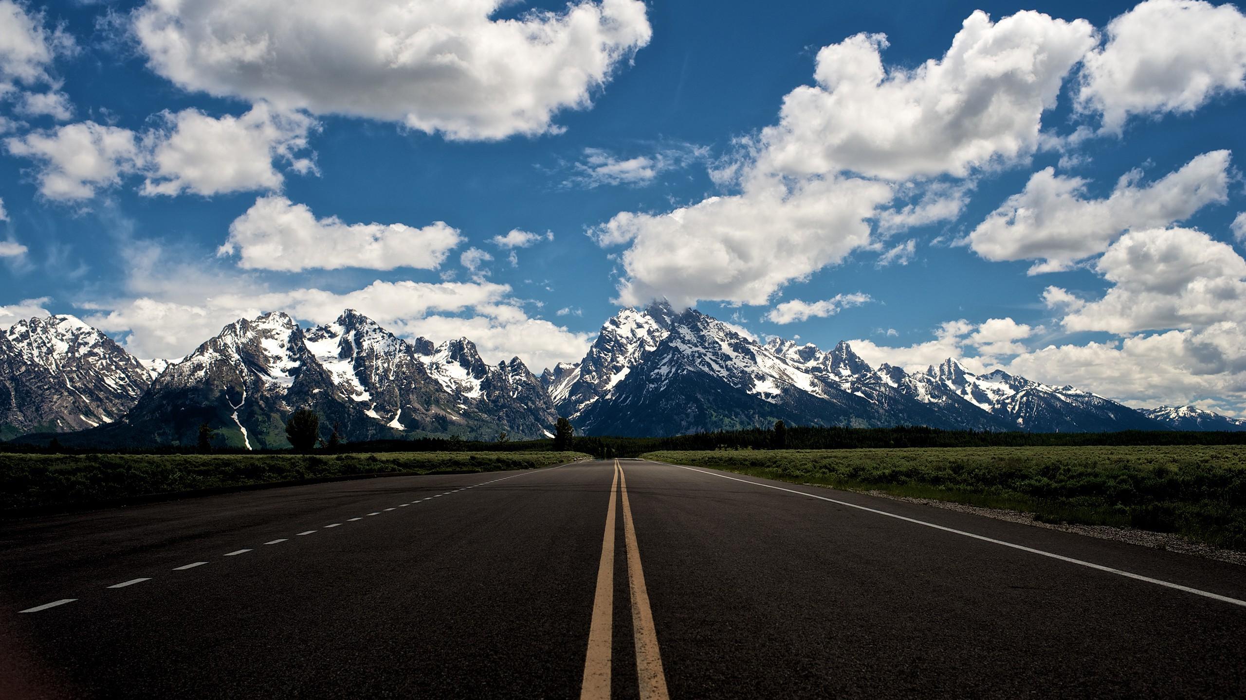 2560x1440 nature, Road, HDR, Landscape, Sky Wallpaper HD / Desktop and Mobile Background
