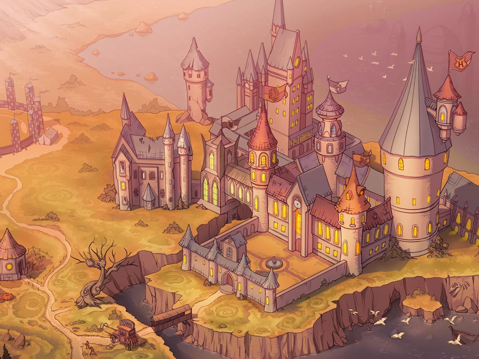 1600x1200 Wallpaper Harry Potter, Hogwarts, Castle • Wallpaper For You HD Wallpaper For Desktop & Mobile