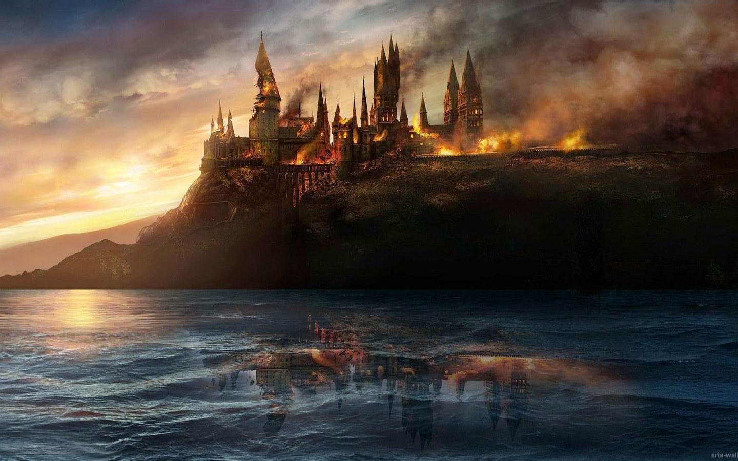1440x900 Burning Castle Wallpaper, Harry Potter, Hogwarts • Wallpaper For You HD Wallpaper For Desktop & Mobile