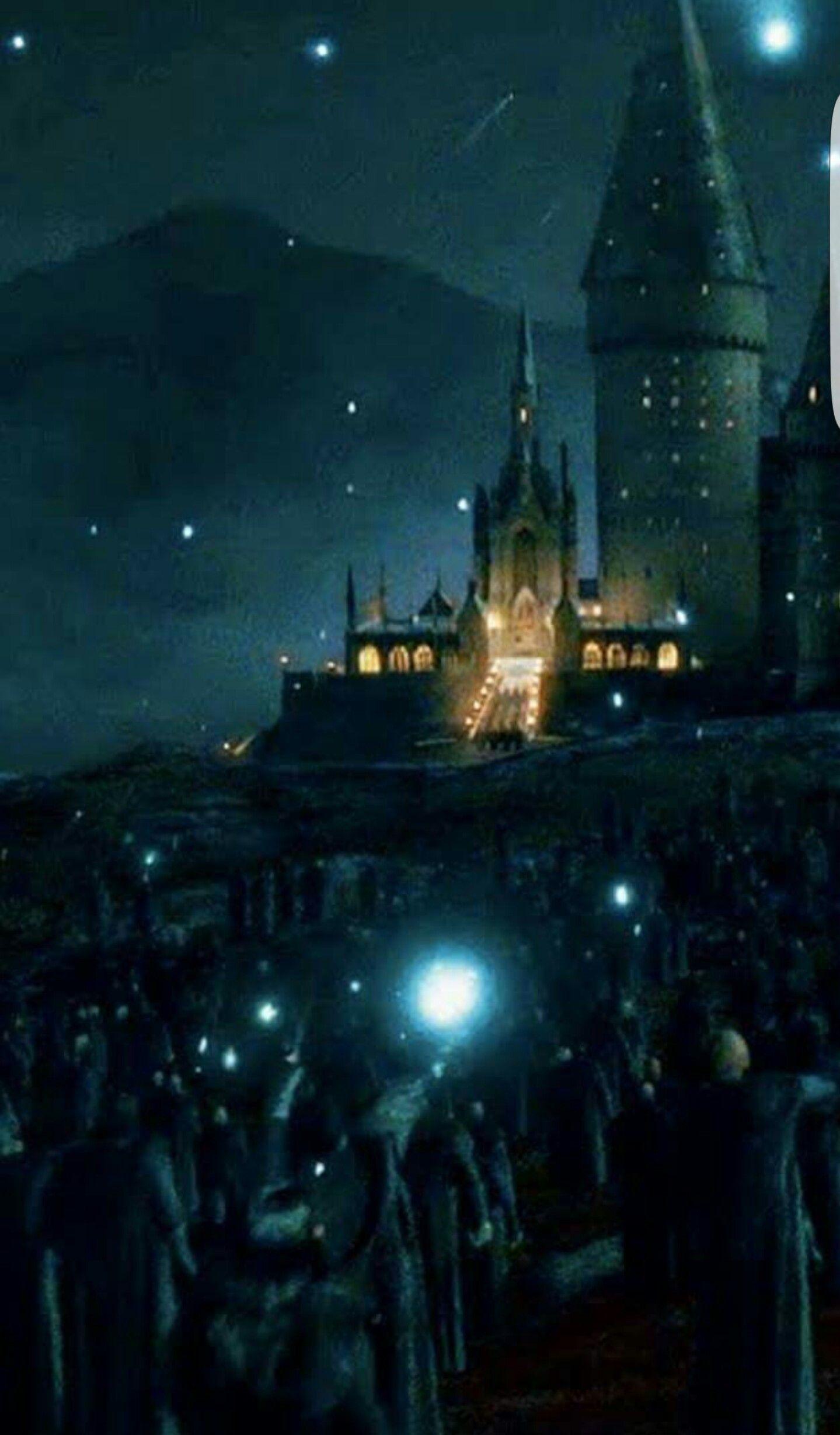 1439x2456 Hogwarts at Night Wallpaper