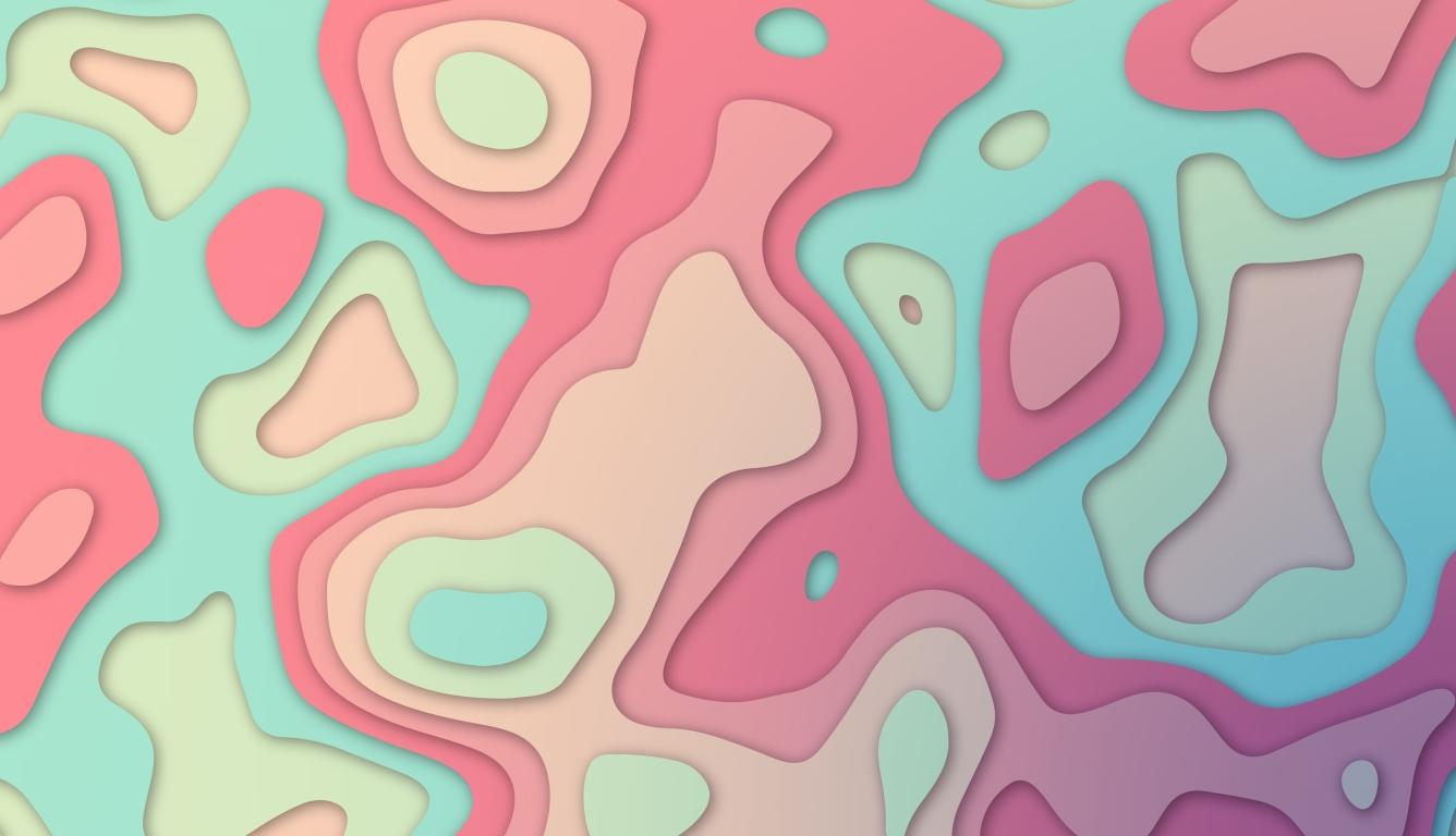 1336x768 Pastel Slide Elevation Colorful Abstract HD Laptop Wallpaper, HD Abstract 4K Wallpaper, Image, Photo and Background