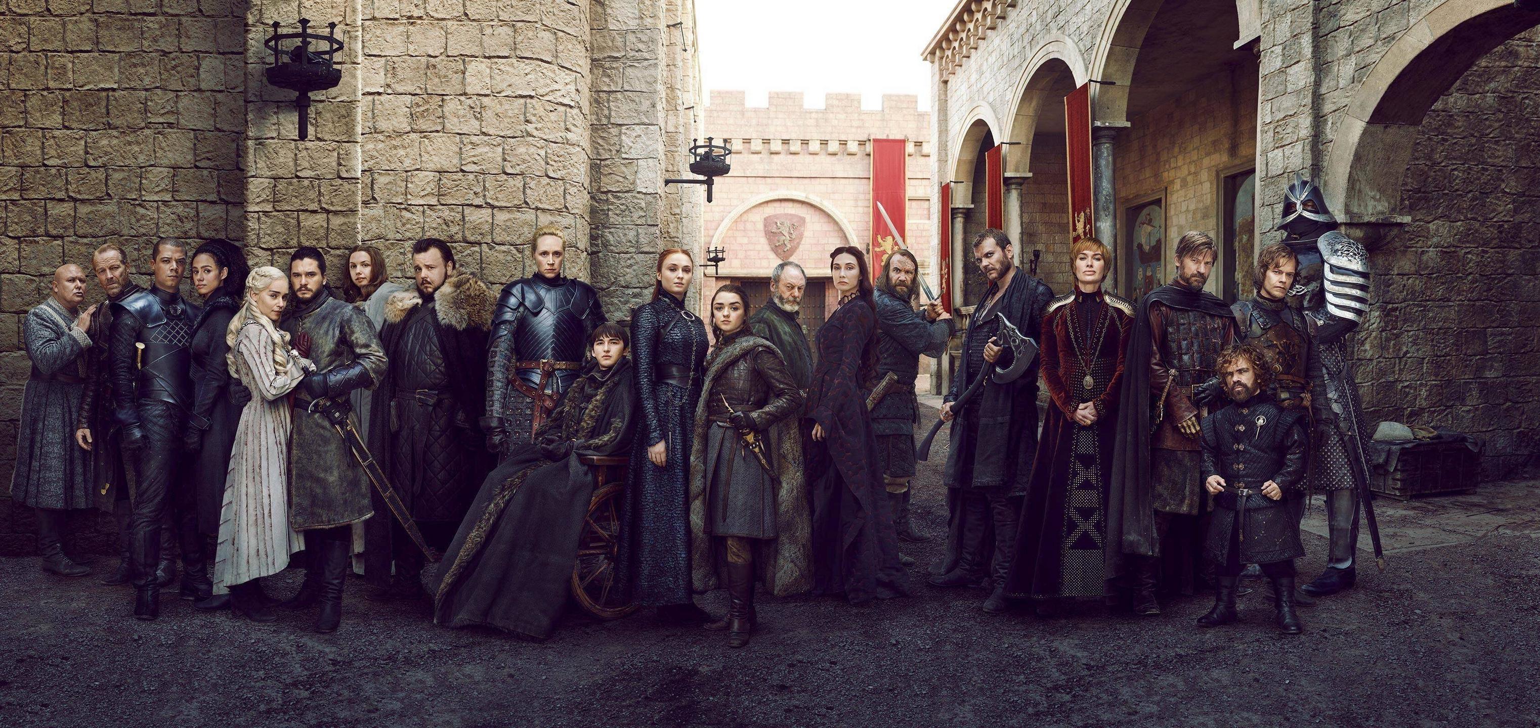 3044x1440 Game of Thrones 2019 Full Cast Wallpaper, HD TV Series 4K Wallpaper, Image, Photo and Background