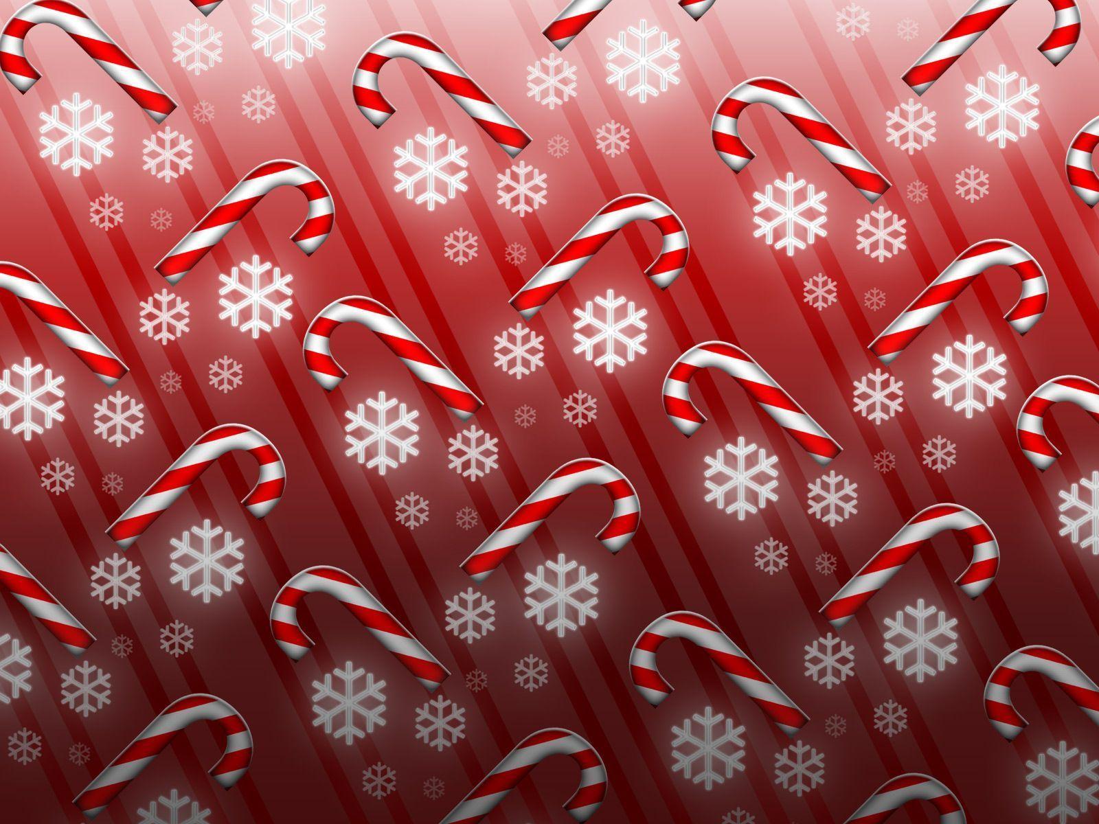 1600x1200 Christmas Candy Canes Wallpaper
